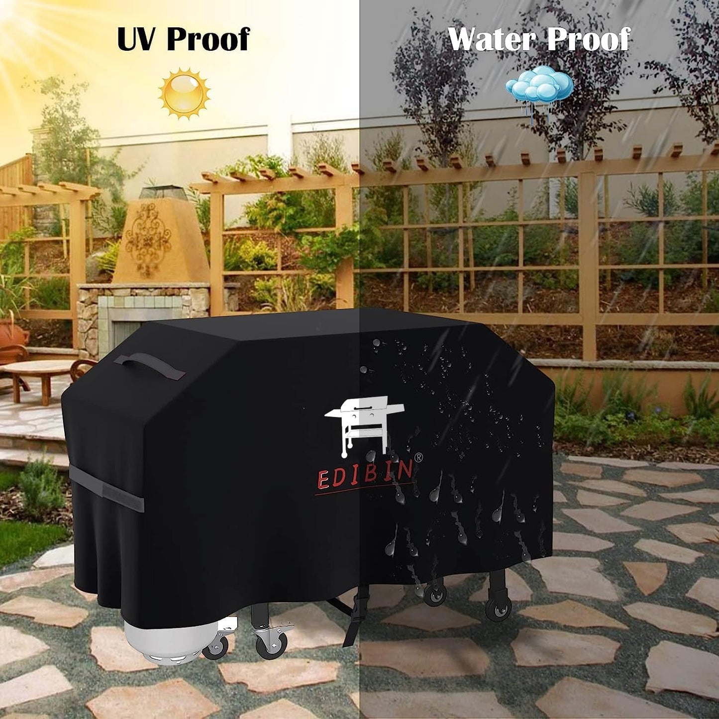 28 Inch Griddle Cover for Blackstone 28 inch Griddles with Hood 1883,1924,Waterproof Lightweight Oxford 5483 Griddle Cover for Blackstone 28" Grill Cooking Station with Hood