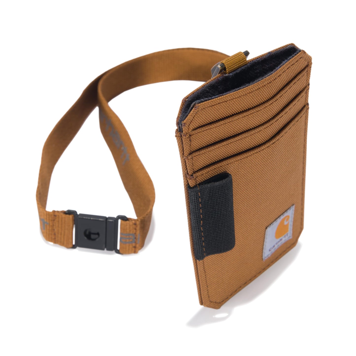 Carhartt Men's B0000247 Nylon Duck ID Holder and Lanyard, Nylon Duck (Carhartt Brown), One Size