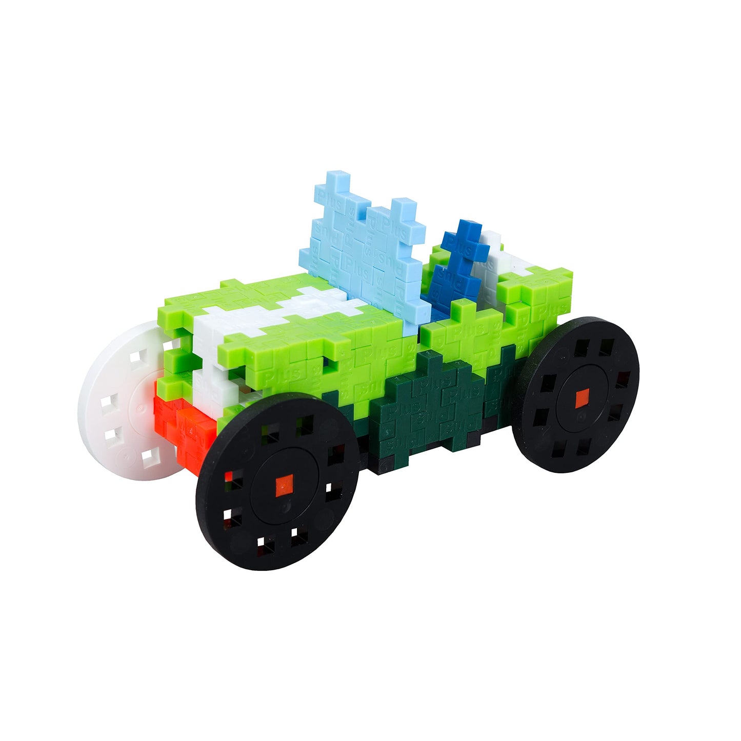 Plus-Plus - Learn to Build Go! Vehicles - 500 Pieces - Creative Building and Construction Set - Mix of Basic Colors in a Box - Kids 5 to 12 Years - P7011, 20mm