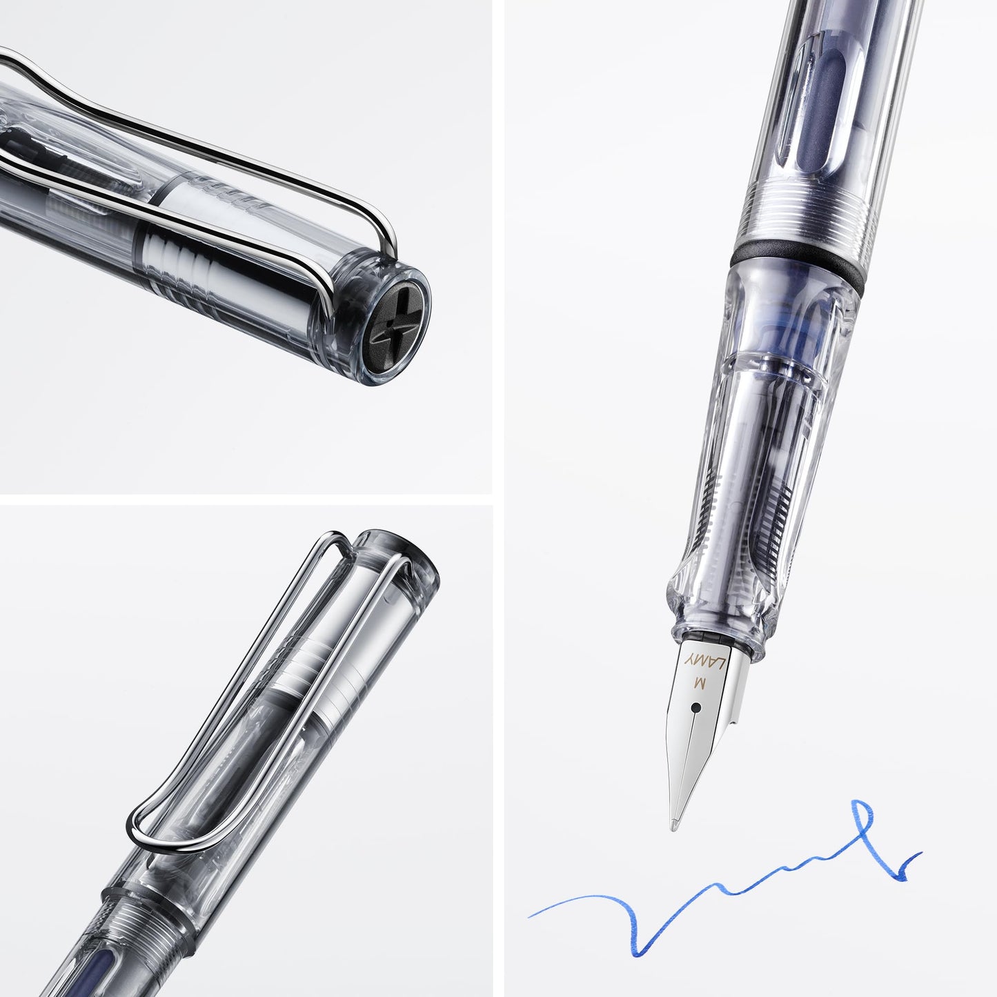 Lamy Vista Fountain Pen Demonstrator, Clear Medium Nib (L12M)