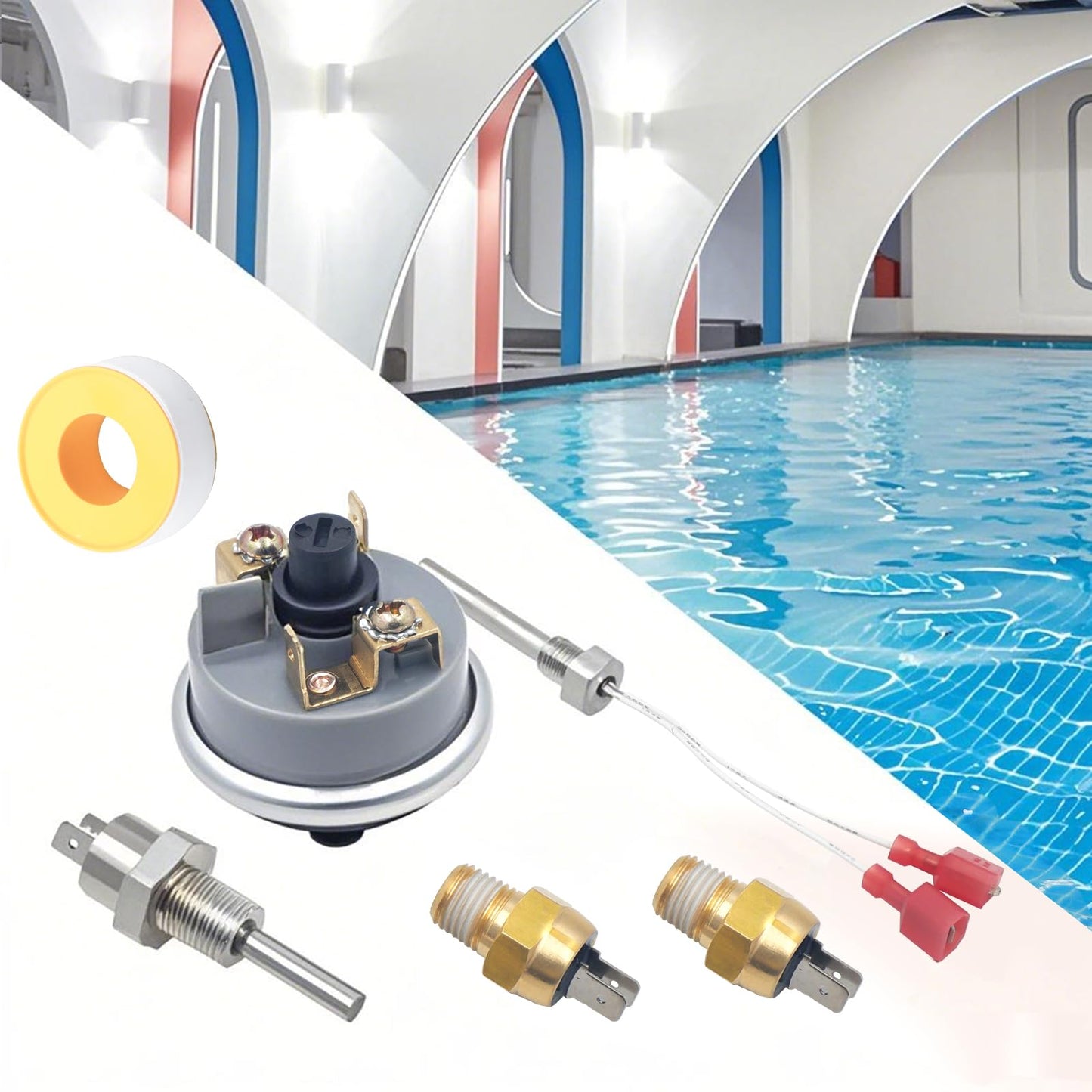 Rayesyth 42002-0024S 42001-0053S 42001-0060S 42002-0025S 42001-0063S Pool Heater Repair Kits Compatible with Pen-tair MasterTemp Max-E-Therm Sta-Rite Pool or Spa Heaters Electrical Systems