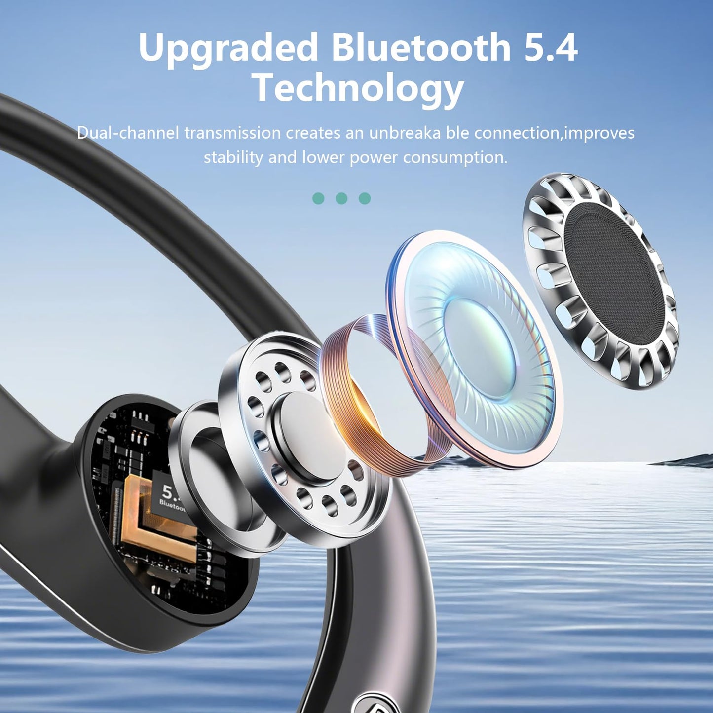 AI Language Translator Earbuds Real Time, 164 Language/3-in-1 Translating Device Headphones, Audífonos Traductores Inglés Español, Bluetooth 5.4 Translation Device for Travel Business Learning, Black