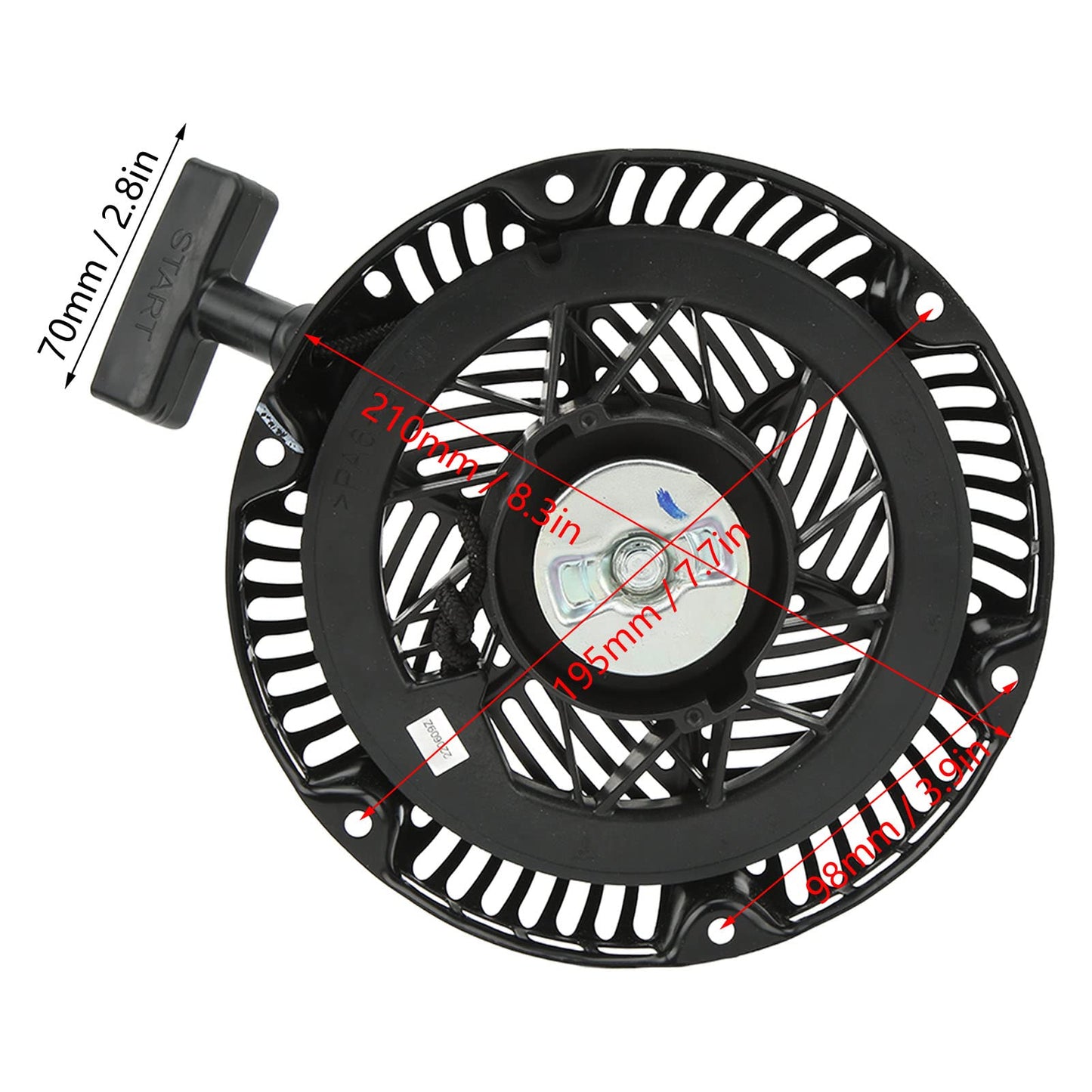 Aramox Rewind Recoil Starter for CH440, Rewind Recoil Starter 1716511 S Engine Pull Start Recoil Starter