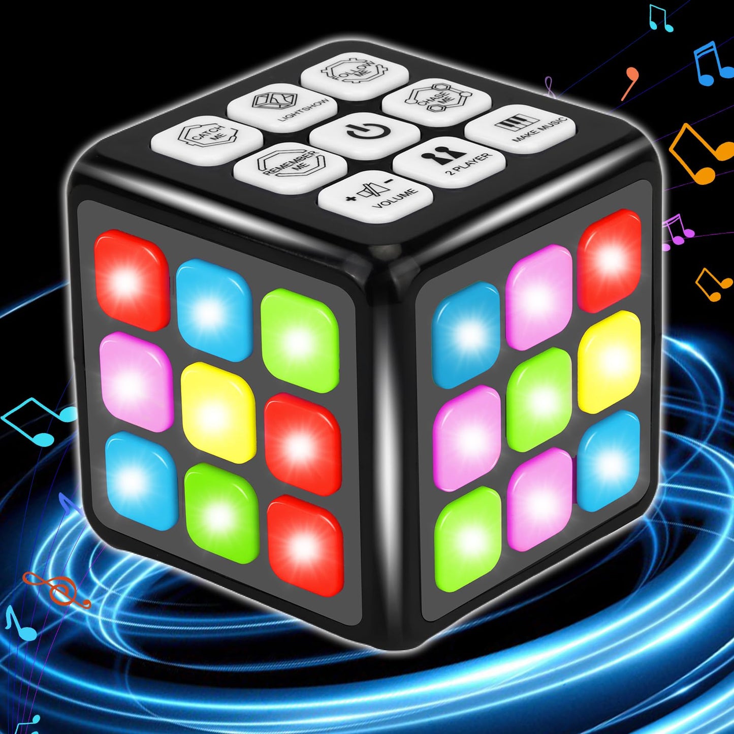 Toys for 8-13 Year Old Boys Gifts: Aitey Electronic Memory & Brain Games Cube with Light and Music - Handheld STEM Toys for Teens Tweens Ages 6 7 8 9 10 11 12 13 Best Boy Girl Toy Gift Ideas