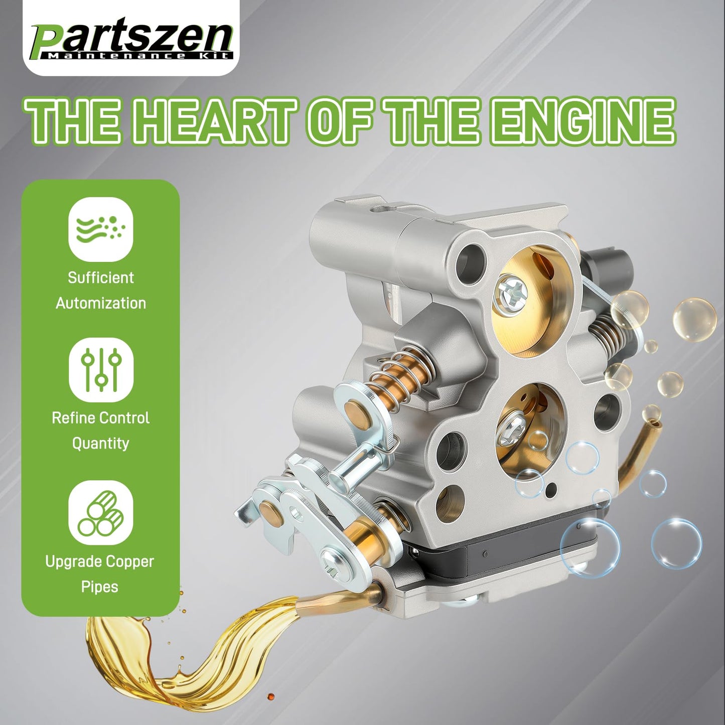 partszen 574719402 Carburetor for Husqvarna 235 240 235E 240E 236 236E Jonsered CS2234 CS2238 CS2234S CS2238S Red Max GZ380 ZAMA C1T-W33C Chainsaw Carb Kit