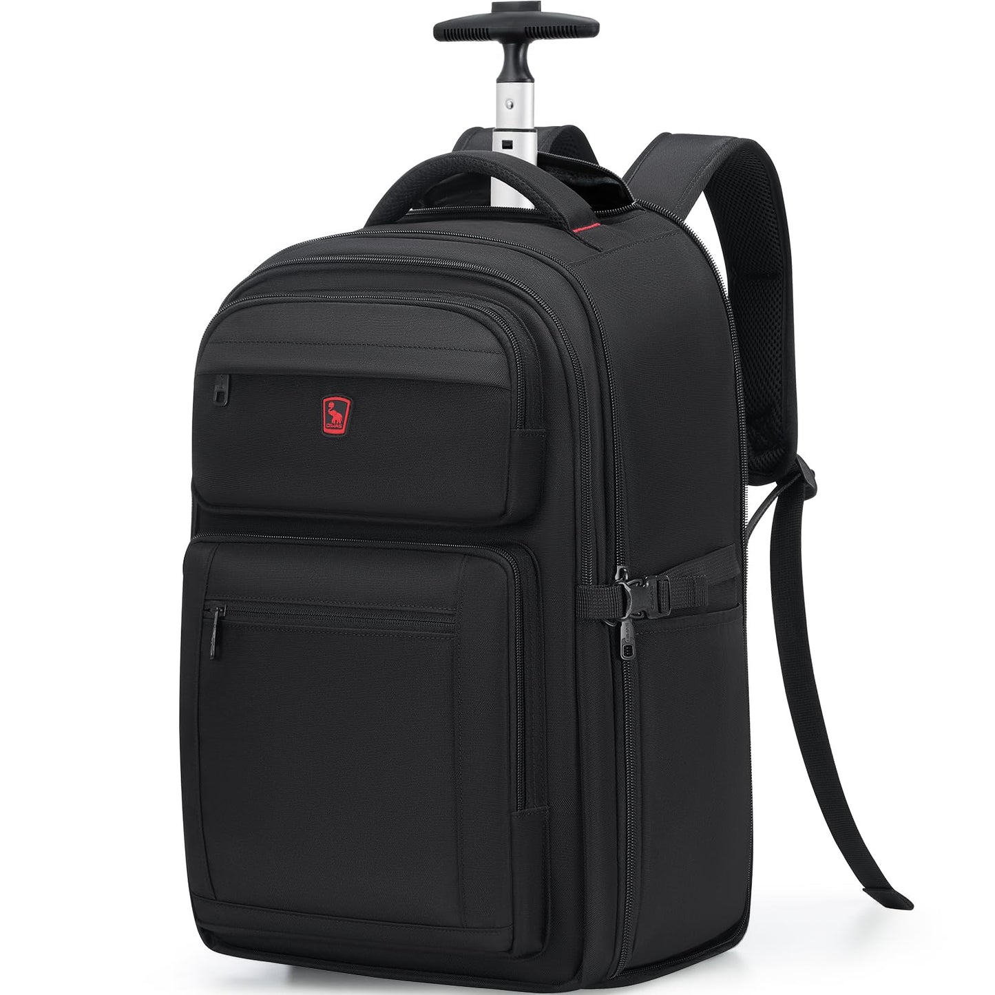 OIWAS Rolling Backpack, Travel Backpack with Wheels, 17 Inch Laptop Roller Backpack, Business Wheeled Backpack for Women Men