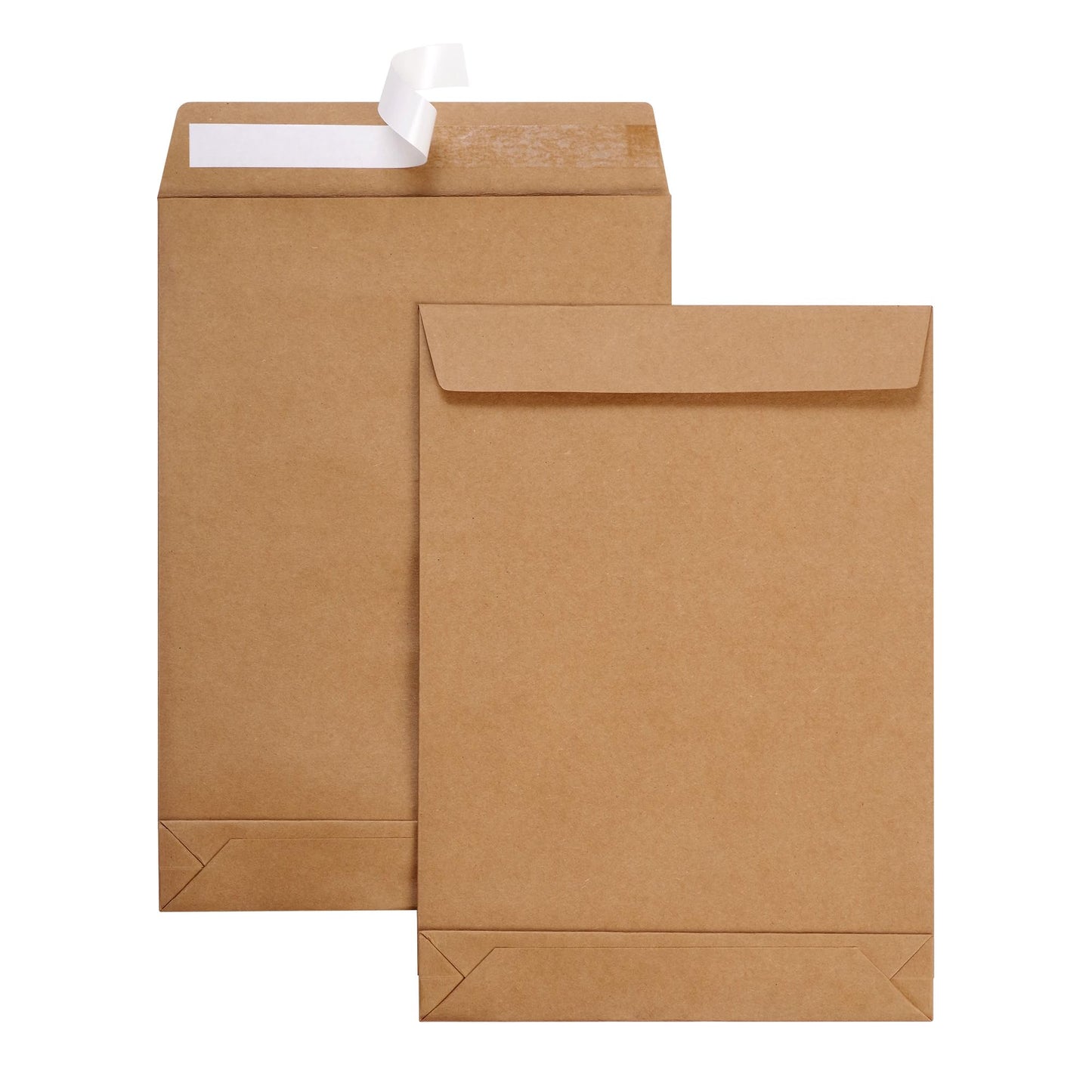 Tanshuqin 9.4" x 13.2" Expandable Envelopes Large Kraft Envelopes Anti Tear Catalog Envelopes Peel and Seal for Home Office Business Storage and Organizing, Photos, Documents (25 PCS)