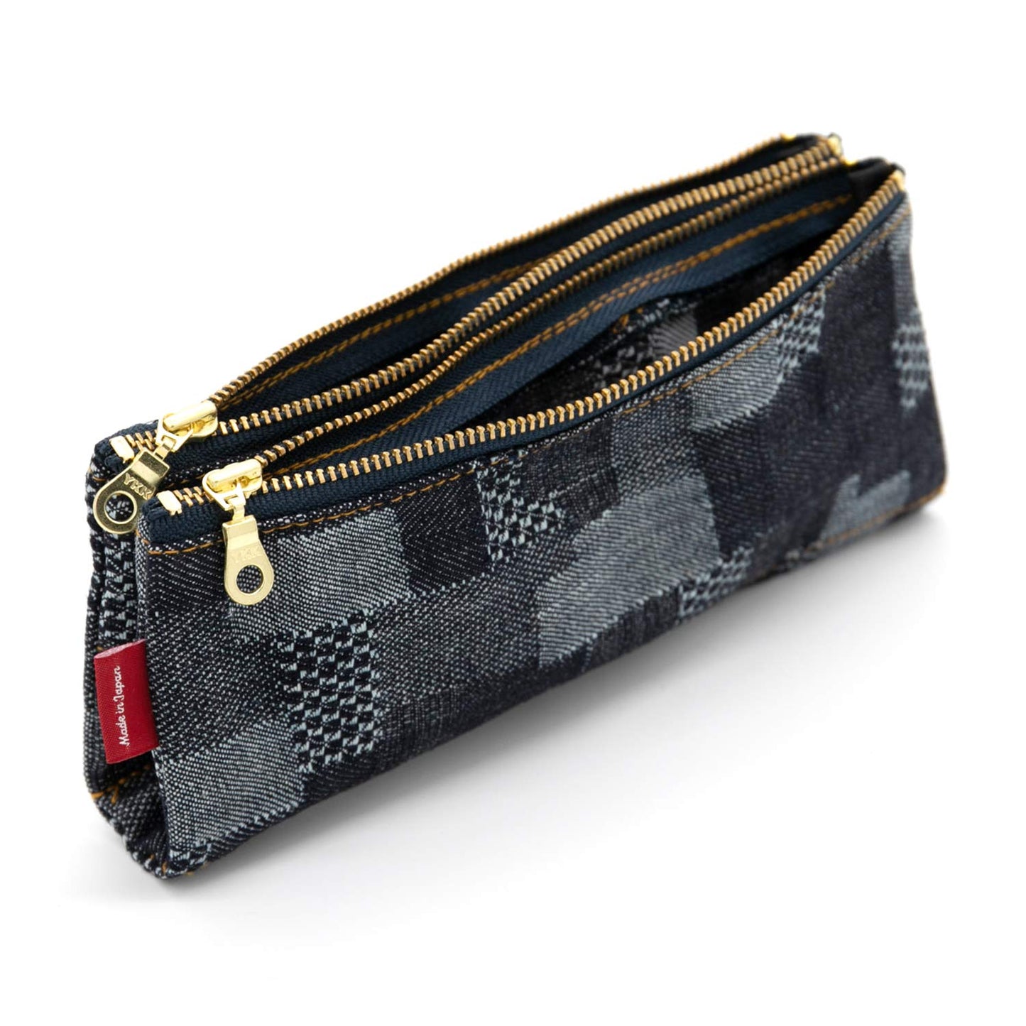 Luddite LDD-BNPN-101 Bendy Pen Case, Denim Patchwork