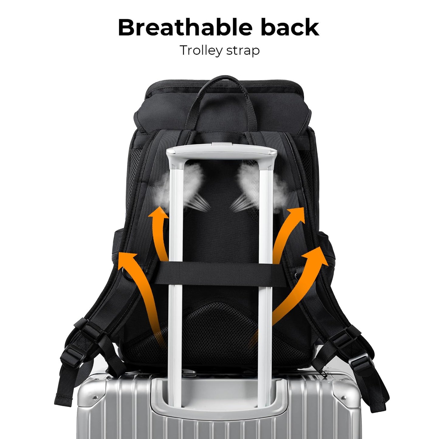 K&F Concept Camera Backpack, Hard Shell Camera Bag, Large Capacity Photography Backpack with 15.6" Laptop Compartment & Tripod Holder & Rain Cover, Backpack for DSLR SLR Cameras and Accessories
