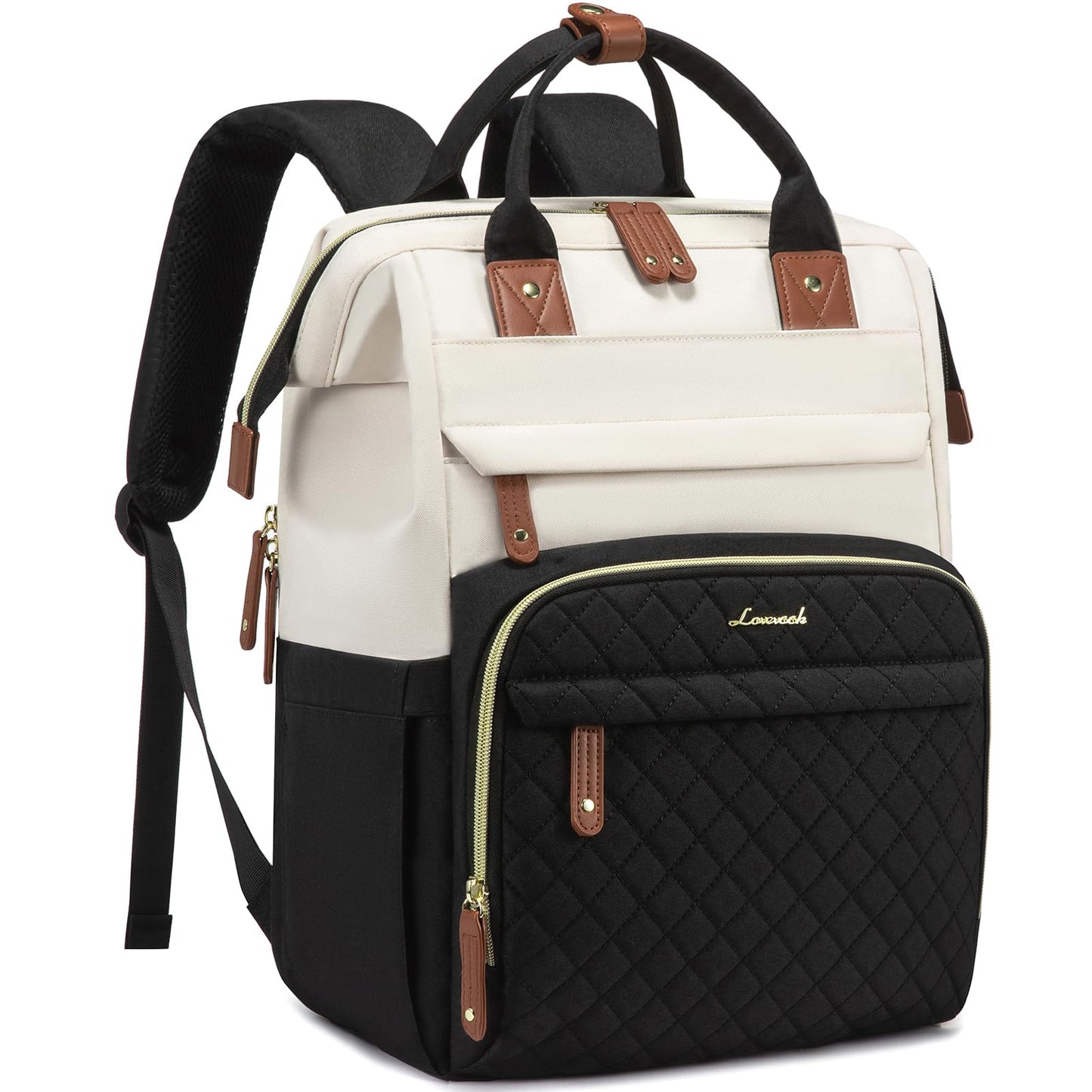 LOVEVOOK Laptop Backpack for Women, 15.6'' Waterproof Nurse Bag Teacher Work Backpack Purse for Women, Travel Computer Backpack for College Office Business Ladies
