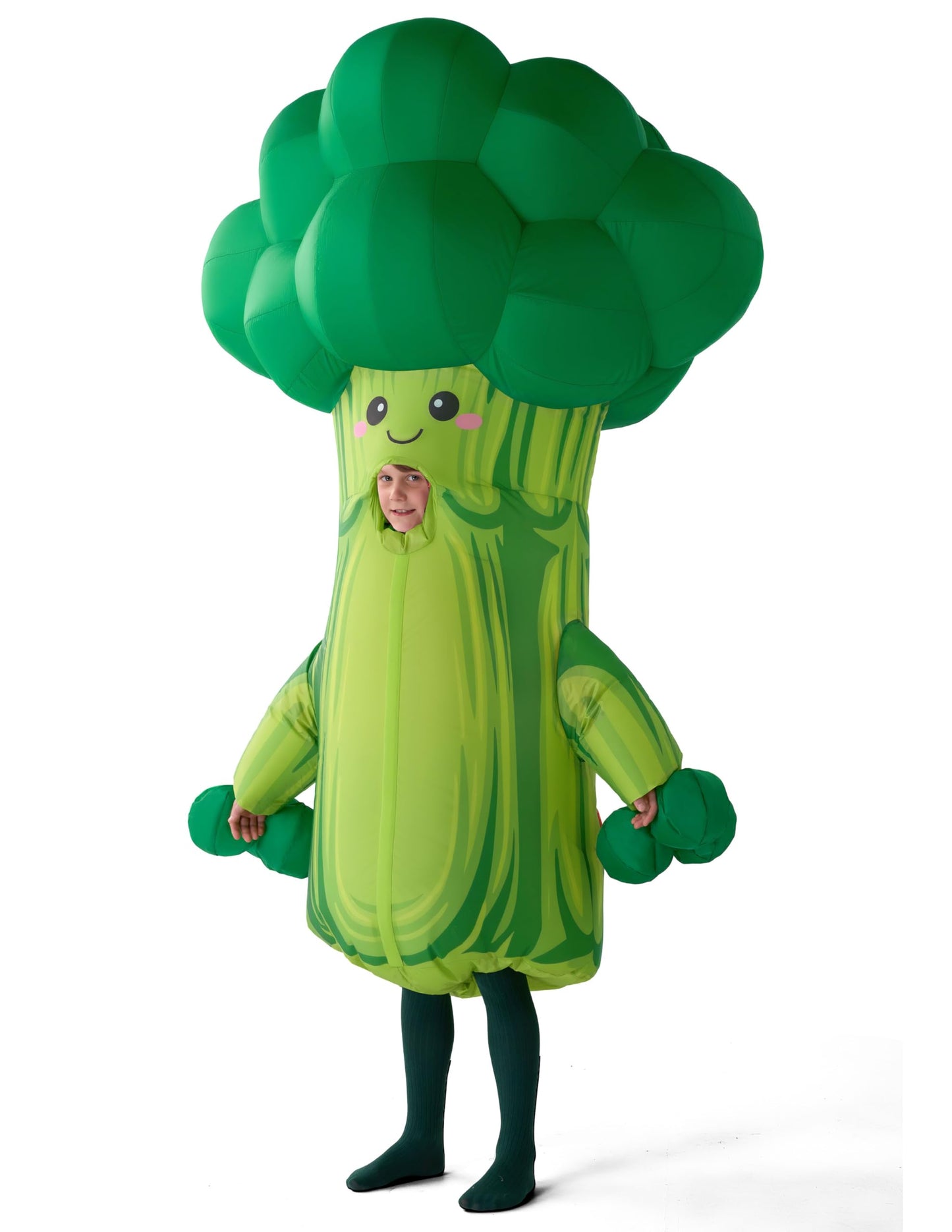 Spooktacular Creations Kids Halloween Inflatable Costume, Broccoli Blow Up Costume for Halloween Cosplay Themed Party
