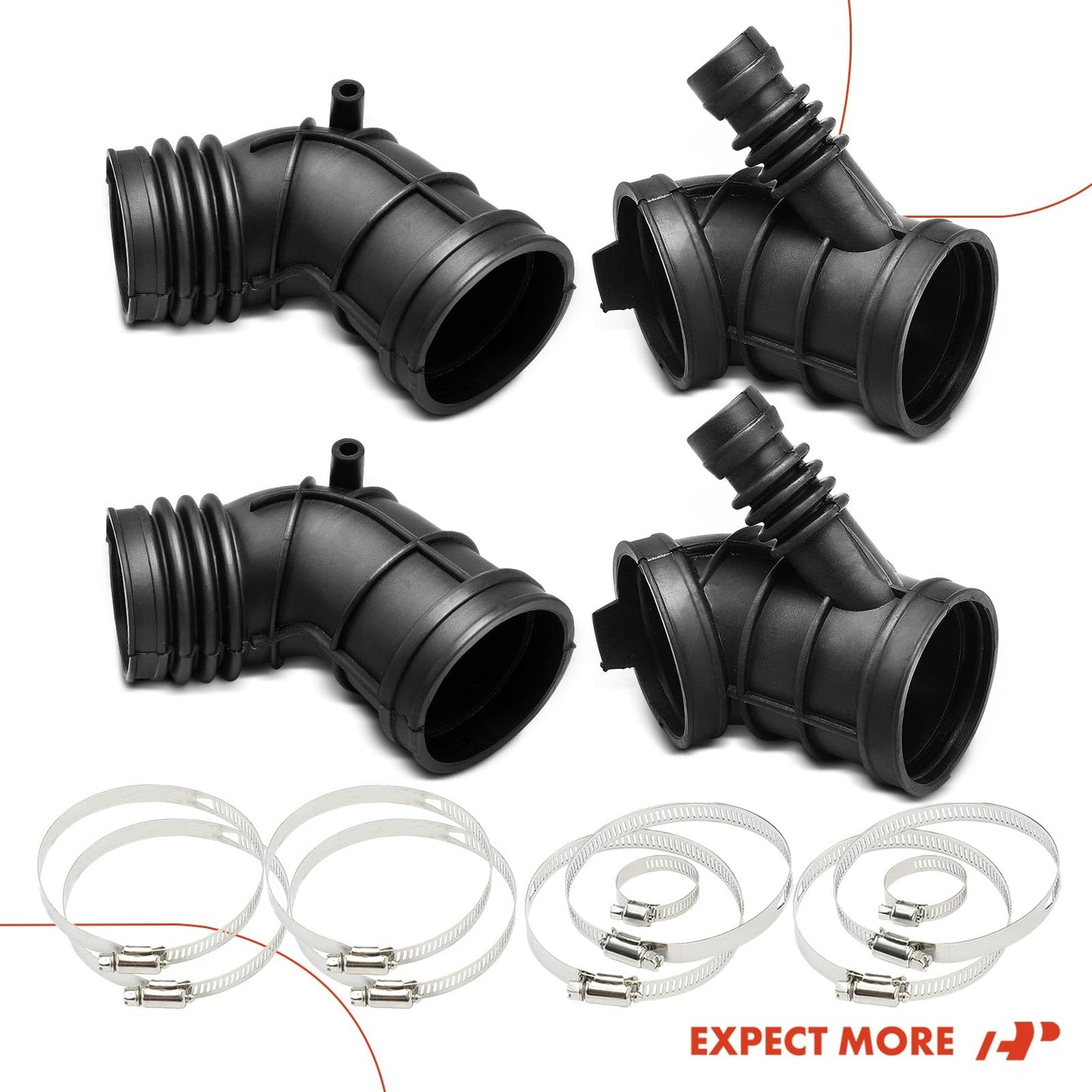 A-Premium 2 Air Intake Hose Tube Compatible with BMW [E46] 320i 325i 325xi 01-05, 325Ci 01-06, 323i, 323Ci & [E36] Z3 1997-2000, 2.2L 2.5L 2.8L, Replace# 13541435627 13541705209