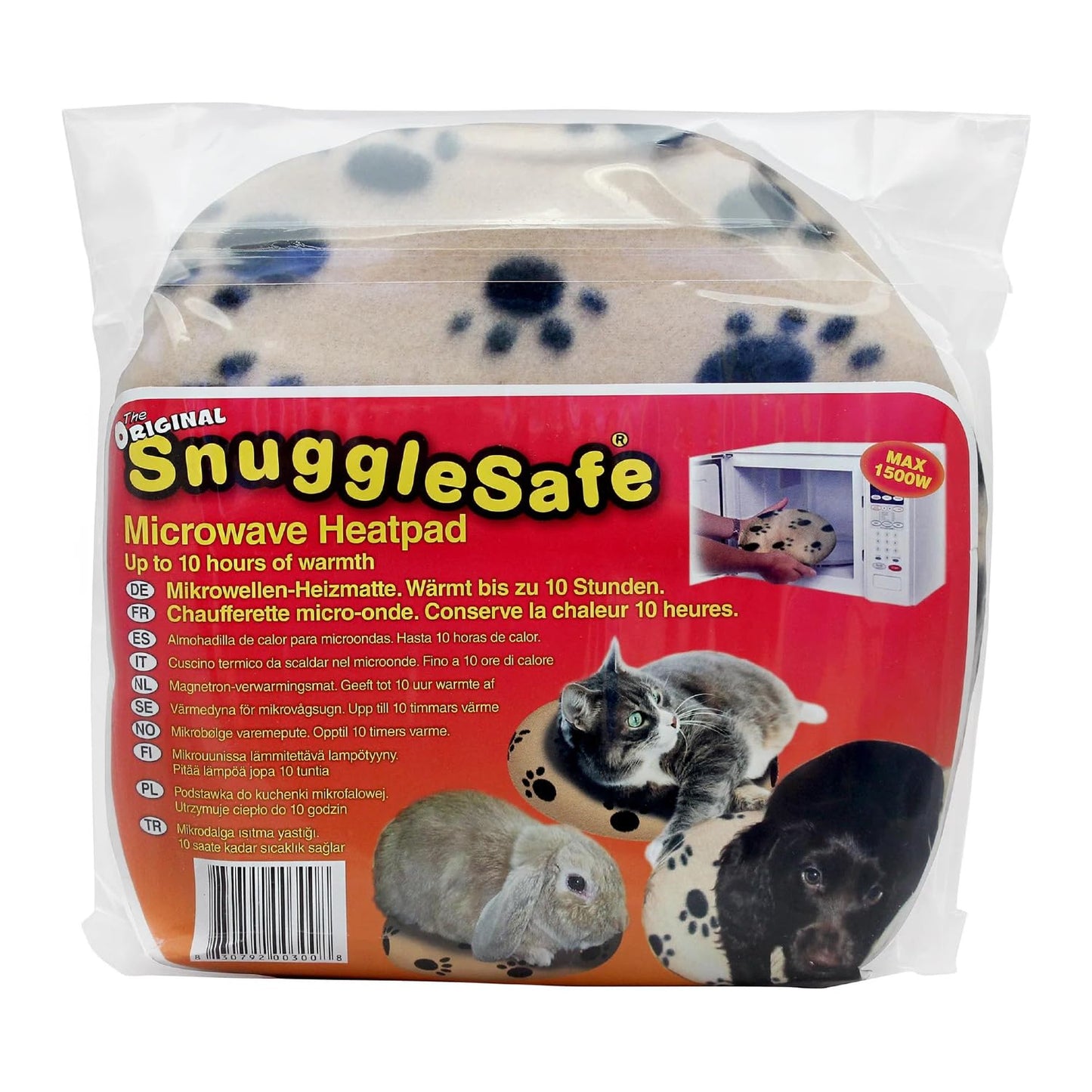 The 'Original' SnuggleSafe Microwave Heat Pad for Pets – Chew-Proof, Water-Resistant Heating Disc for Dogs and Cats – up to 10 Hours of Soothing Warmth