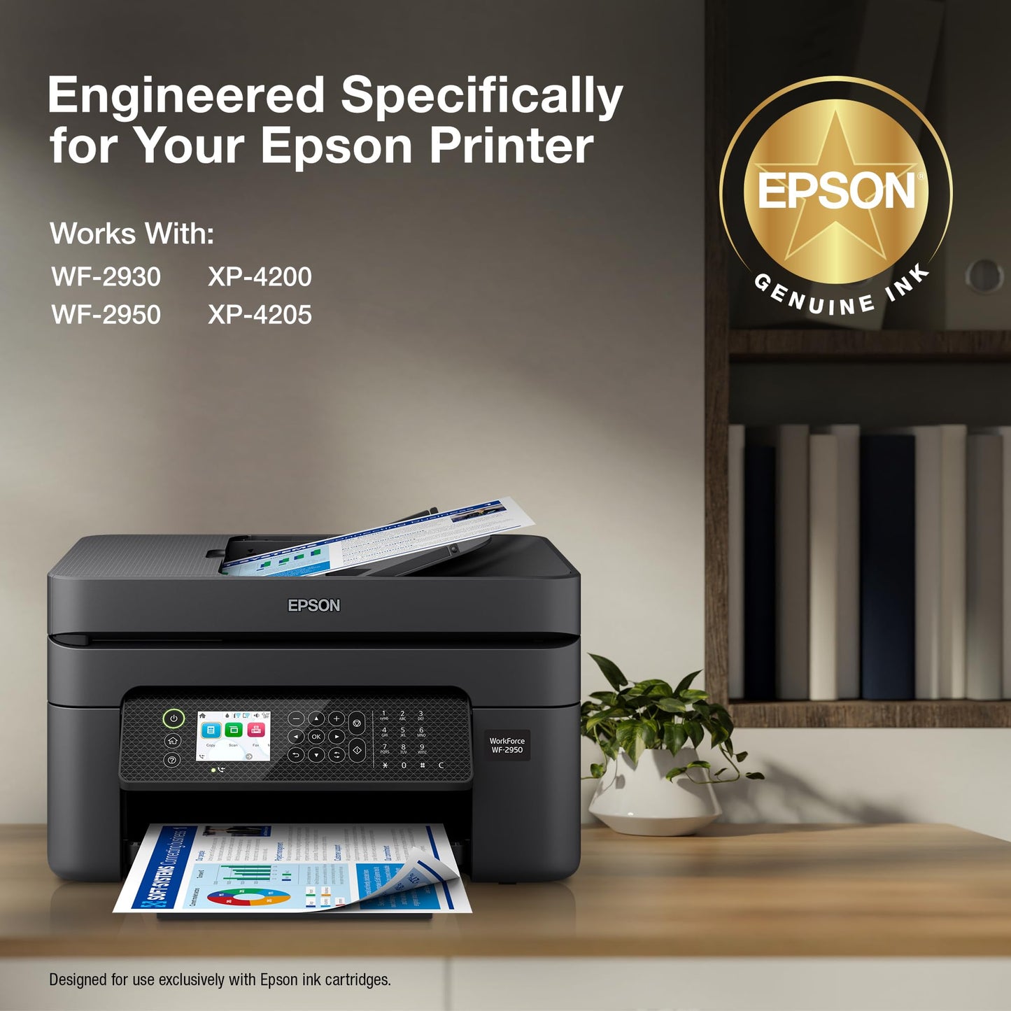 EPSON 232 Claria Ink Standard Capacity Black & Color Cartridge Combo Pack (T232120-BCS) Works with Workforce WF-2930, 2950 and Expression XP-4200, 4205