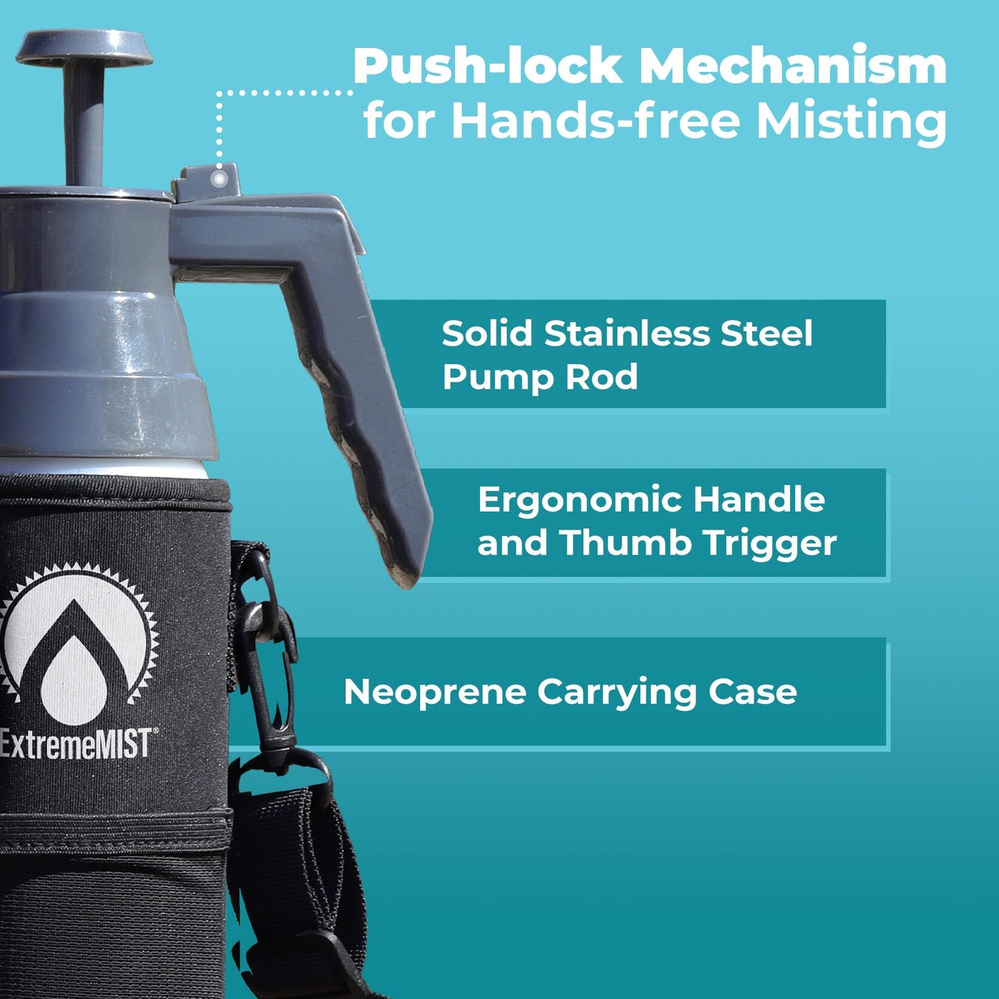 BeCOOL Personal Mister - High Performance Water Mister Spray Bottle Portable Water Misters for Cooling Outdoor with Neoprene Case/Strap