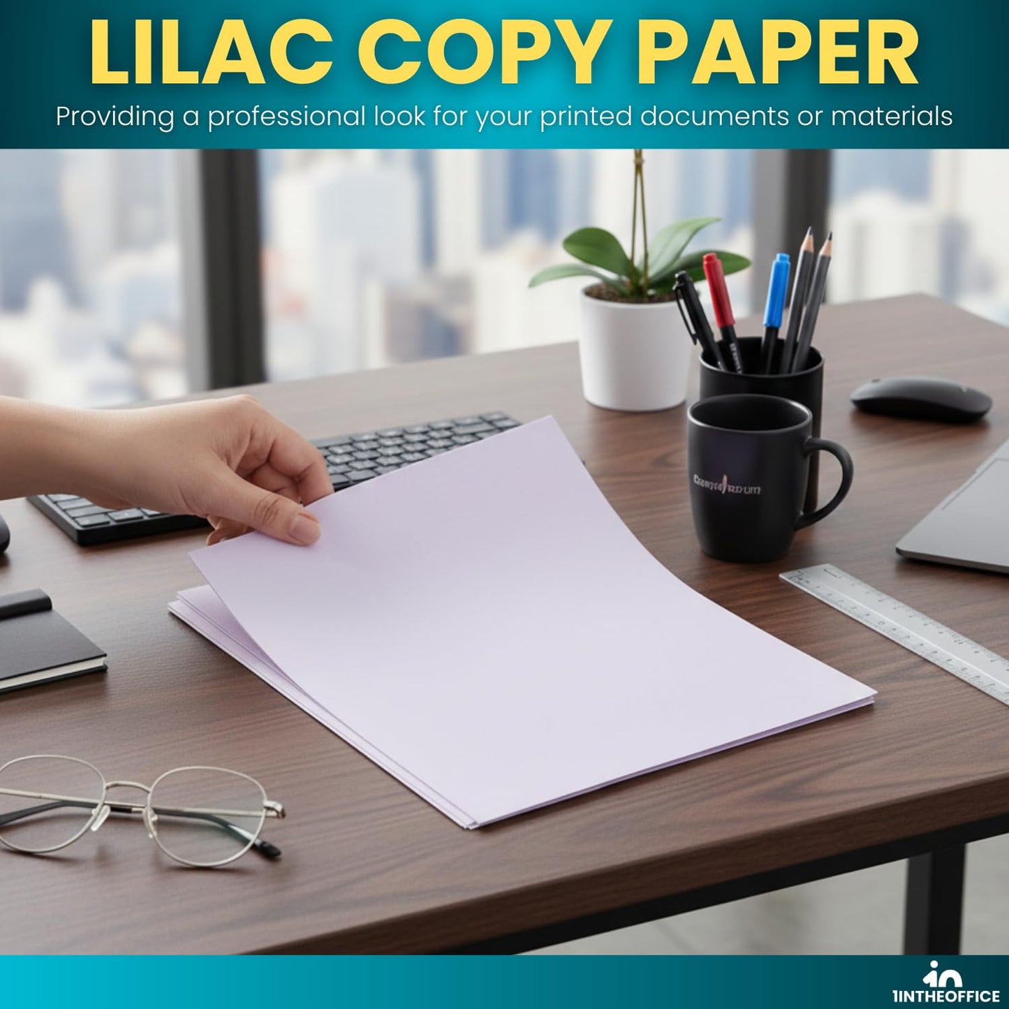 1InTheOffice Lilac Colored Copy Paper, Crafting & Office, 8.5 x 11", 20 lb, 500 Sheets