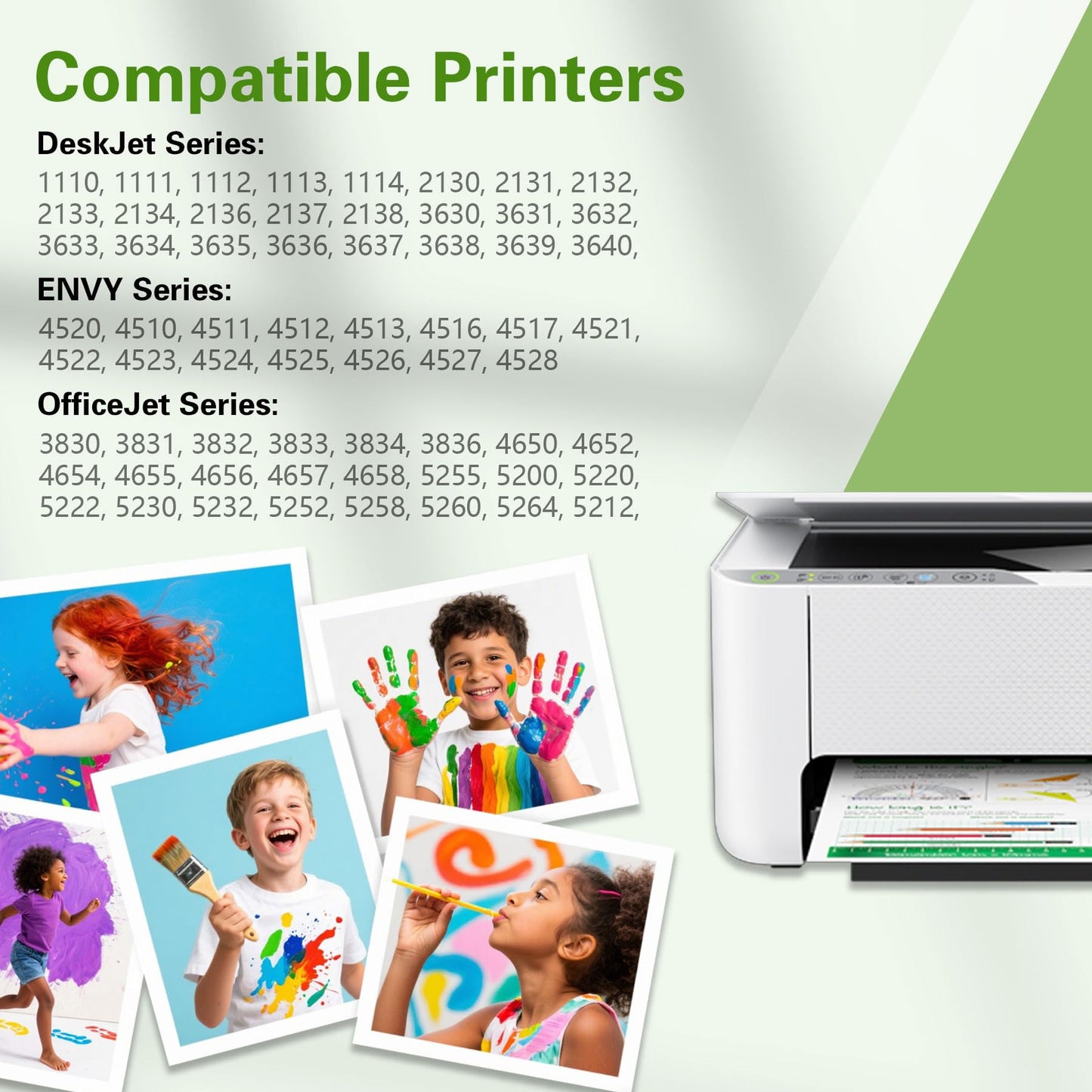 63XL Ink Cartridge Black and Colour Compatible for HP 63 Ink Cartridges High Yield for HP Ink 63 fit for OfficeJet 3830 4650 5255 5258 3833 for Envy 4520 3634 for DeskJet 1112 2132 3630 Printer