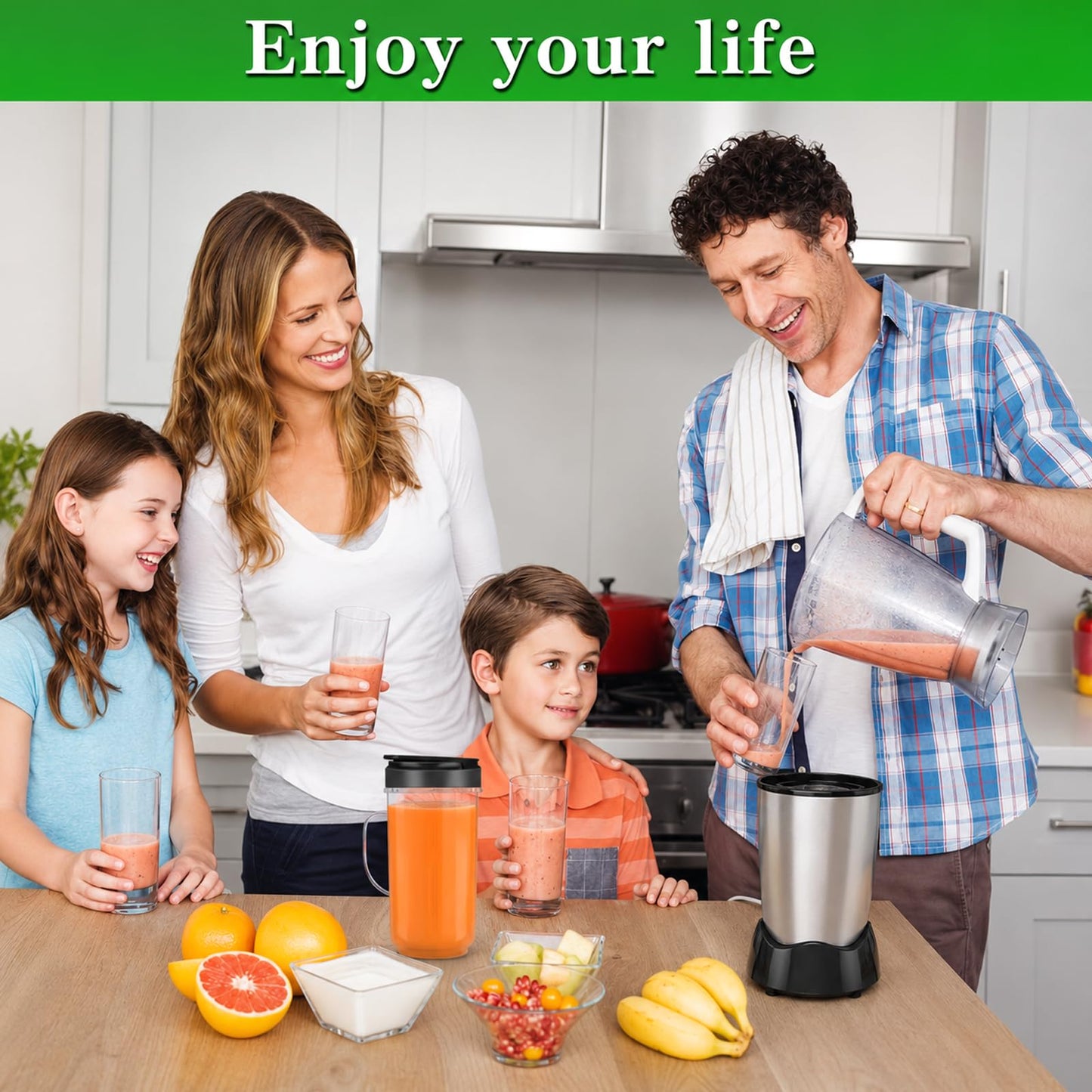 22oz Cups and Blade Compatible with Magic Bullet Blender, Tall 22oz Cup with Flip Top to-Go Lid Replacement Parts Compatible with Magic Bullet 250w MB1001 Juicer Mixer