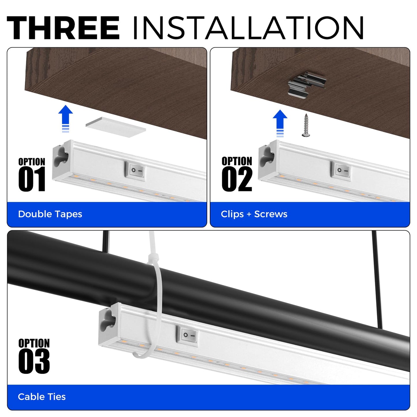 Barrina T5 Grow Lights for Indoor Plants Full Spectrum, 2ft 80W (8 x 10W, 500W Equivalent), LED Grow Light Strip for Greenhouse, Plant Grow Shelf, Easy Installation, Yellow, 8-Pack