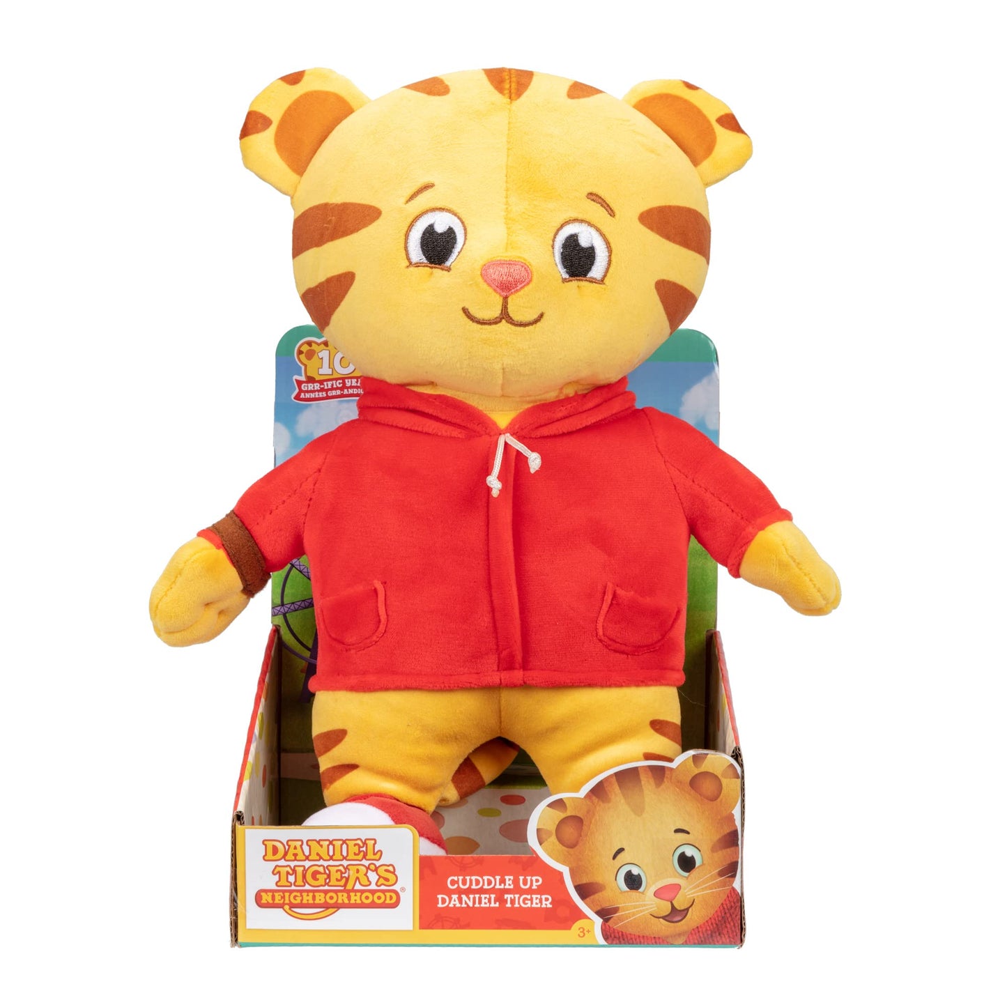 Daniel Tiger's Neighborhood Cuddle Up Daniel Tiger 10th Anniversary Plush Toy- 12 Inches Tall!