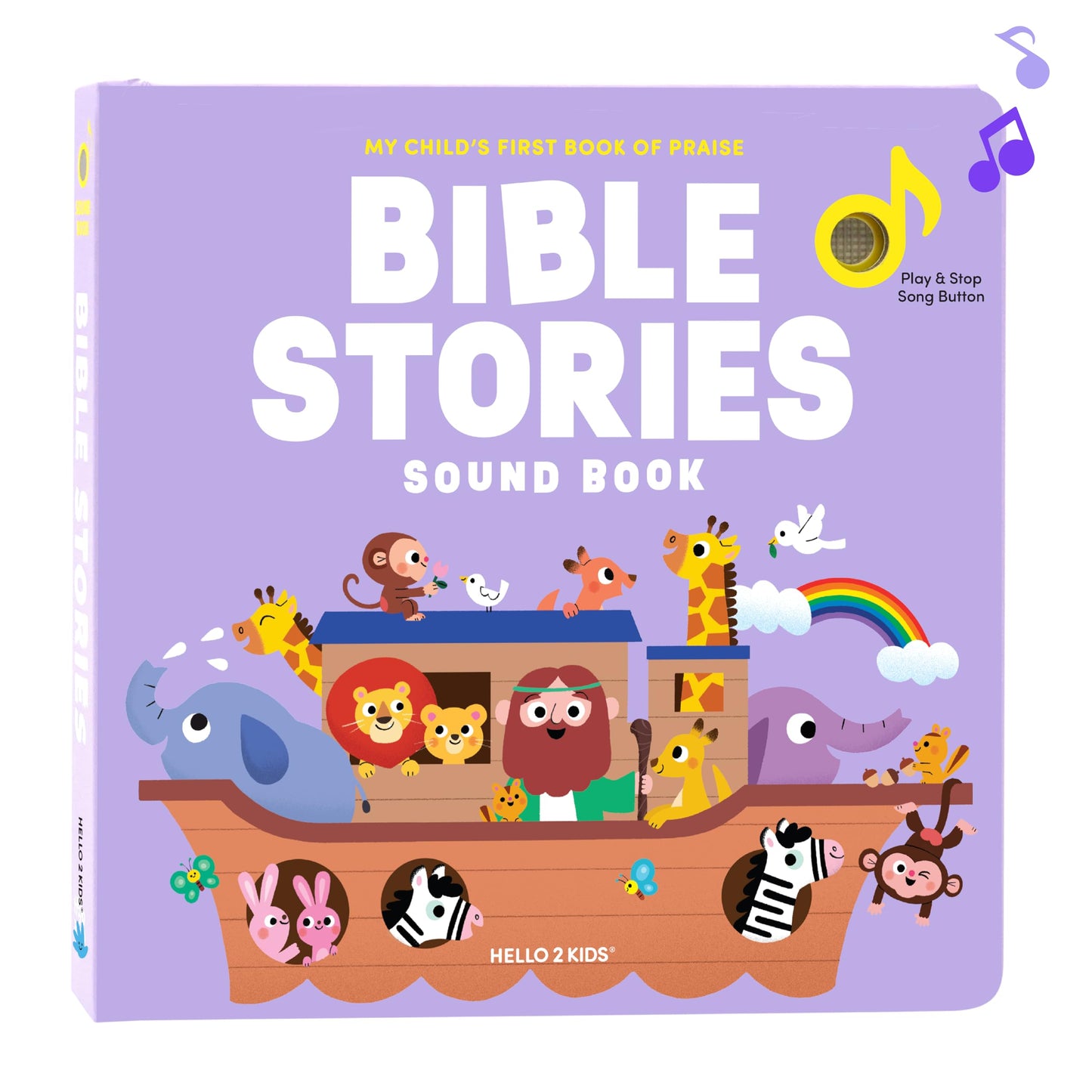 Bible Stories Christian Sound Books for Toddlers | Musical Baby Song Book | Sing Along Book Toys for Kids | Interactive Toddler Books for Baptism Gifts, Easter Baskets & Birthdays