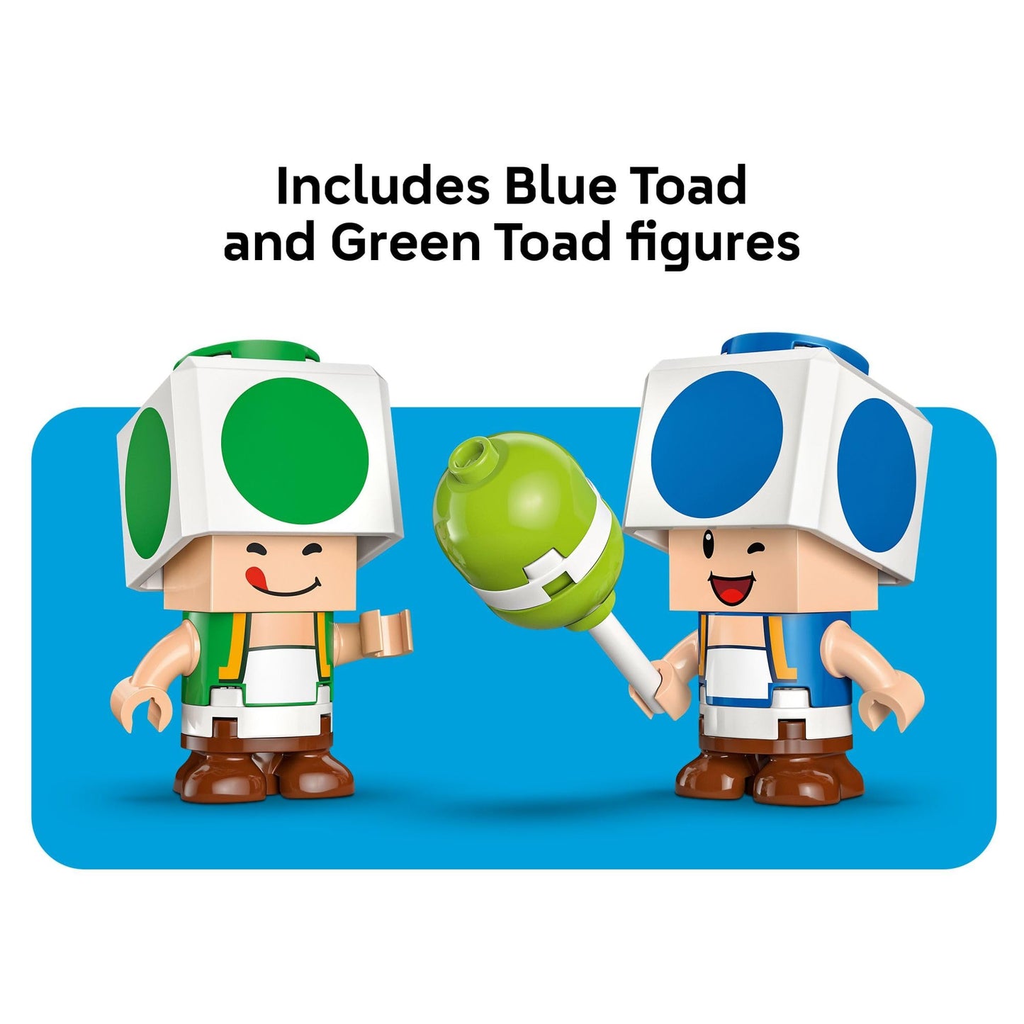 LEGO Super Mario Party at Toad’s House Building Toy - Pretend Play Set for Boys & Girls, Ages 7+ - Kids Building Blocks with Digital Action & 2 Toad Toy Figures - Gift Idea for Birthdays - 72041