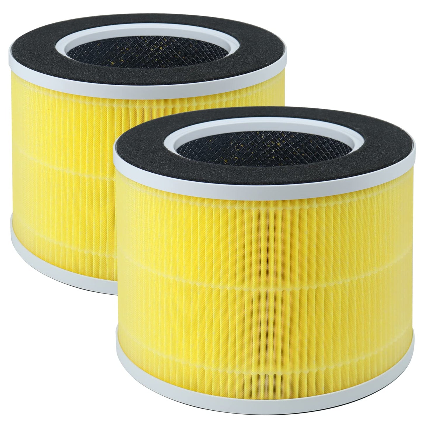 SAKEGDY Replacement Filter Compatible with RENPHO RP-AP088 Air Purifier Model RP-AP088B RP-AP088W (Part# RP-AP088-F1, RP-AP088-F2), 5-in-1 Filtration with H13 True HEPA, 2 Pack