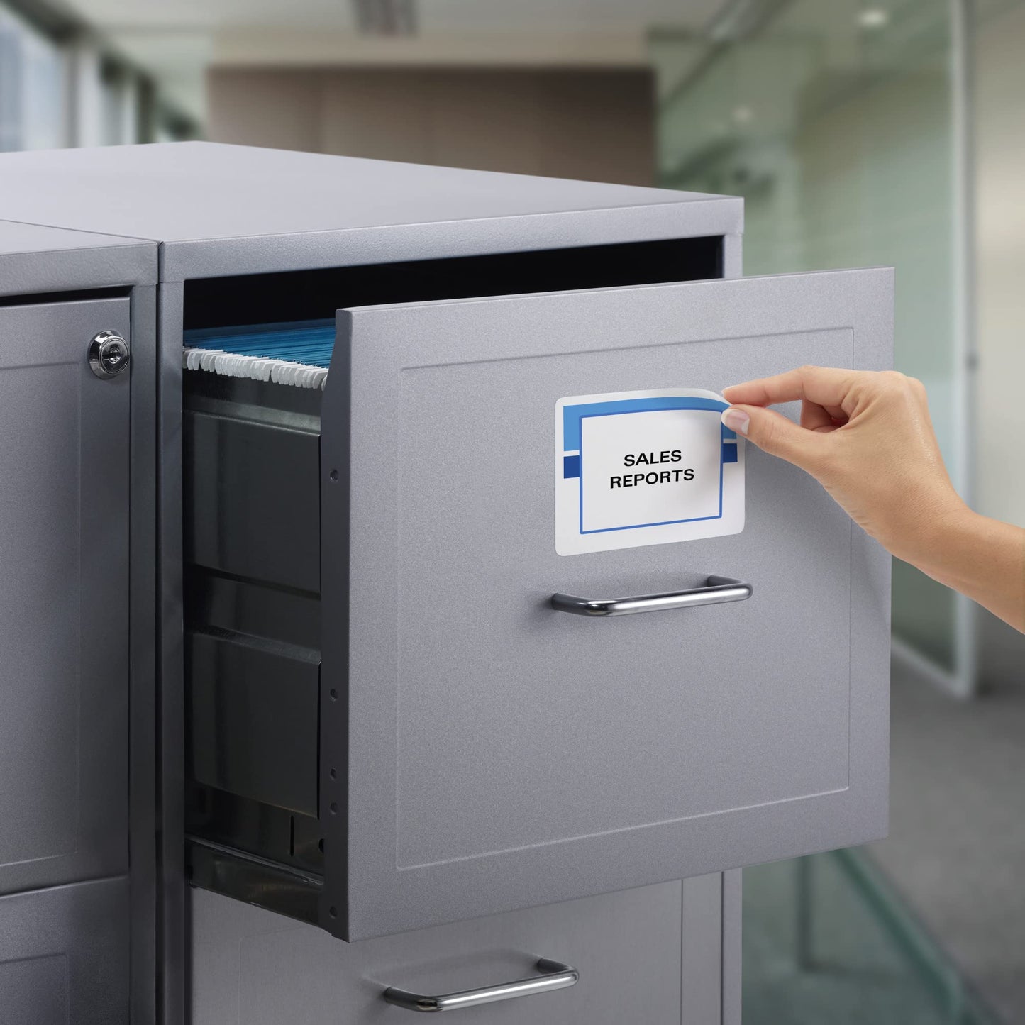 Removable ID Labels with Sure Feed, Laser/Inkjet, 3-1/3"