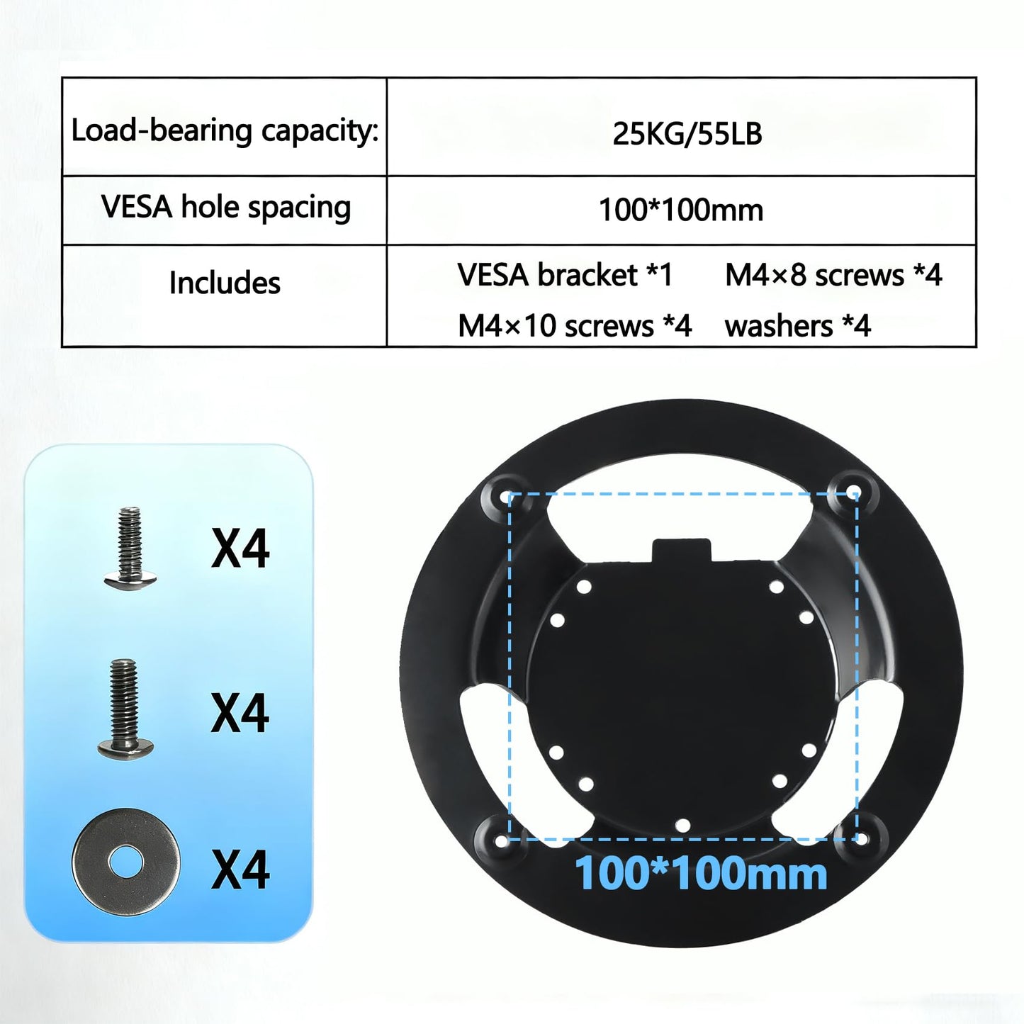 Odyssey G7 VESA Wall Mount Adapter Compatible with Samsung G7 G6 Monitor for 49in G65B G70A G70B G75NB G75T G77T CJ890 CRG9 CHG90 S95UA (All 43in Monitors Cannot be Used)