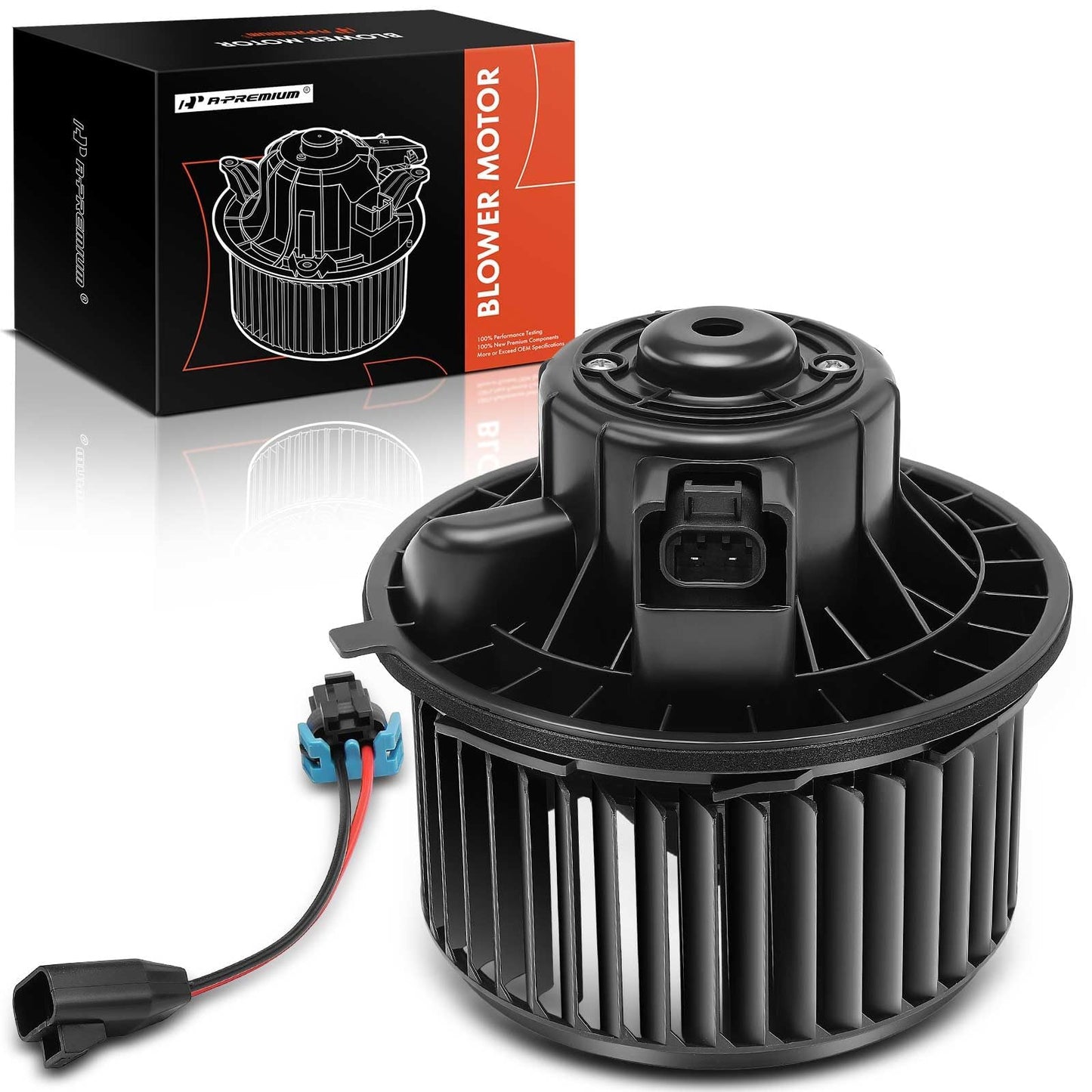 A-Premium HVAC A/C Heater Blower Motor with Fan Cage Replacement for Chevy, GMC, Cadillac Vehicles - 2007-2013 Silverado 1500, Avalanche, Sierra 1500, Yukon, Escalade- Replace# 20760618
