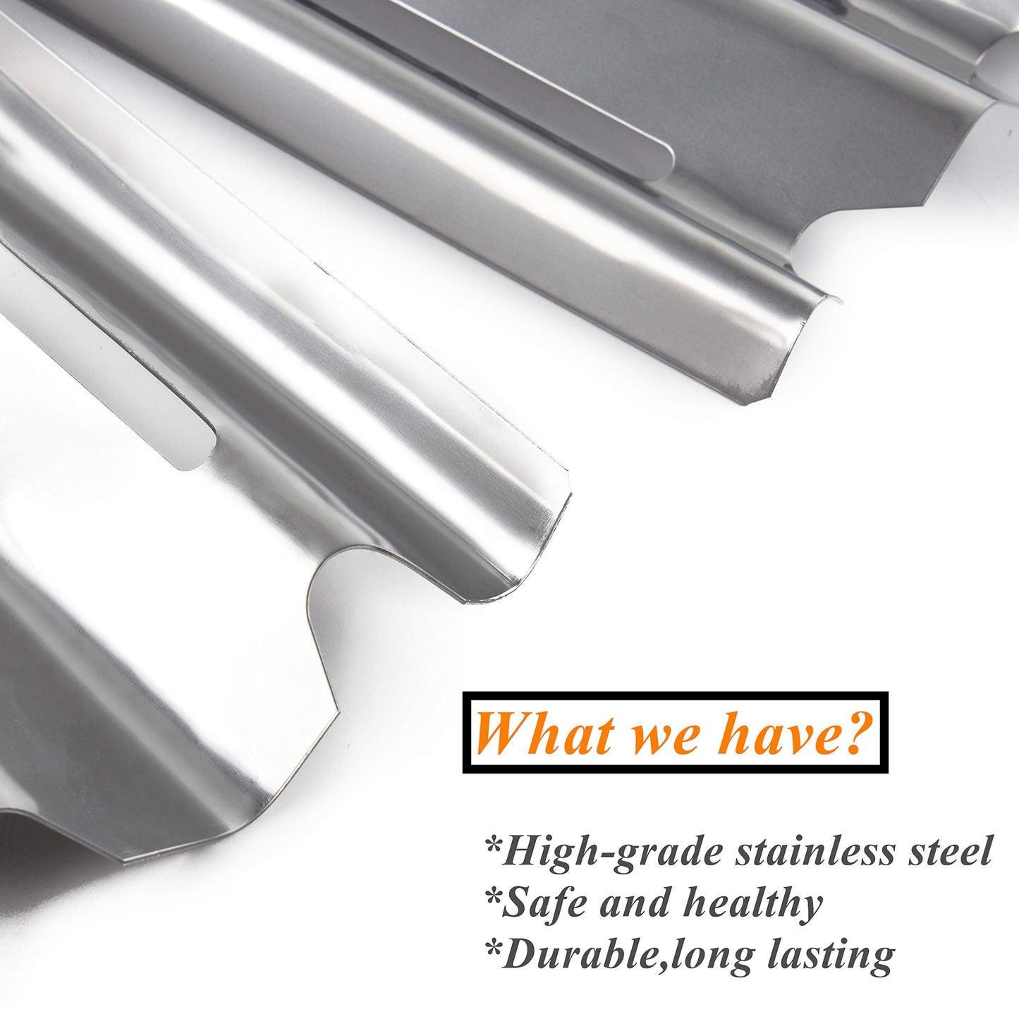 17.56 inch Heat Shield of Stainless Steel Replacement for Broil King, Master Forge, Broil-Mate, Sterling and GrillPro Gas Grill Models, Set of 4-Pack (4)