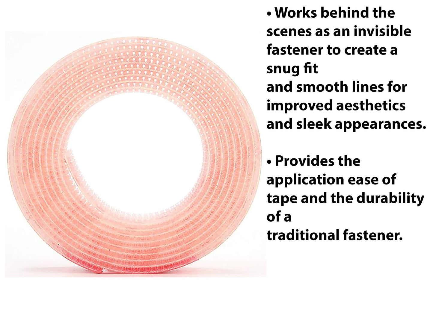 3M Dual Lock Reclosable Fastener TB3560 250/250 Clear, 1 in x 10 ft (1 Mated Strip/Bag)