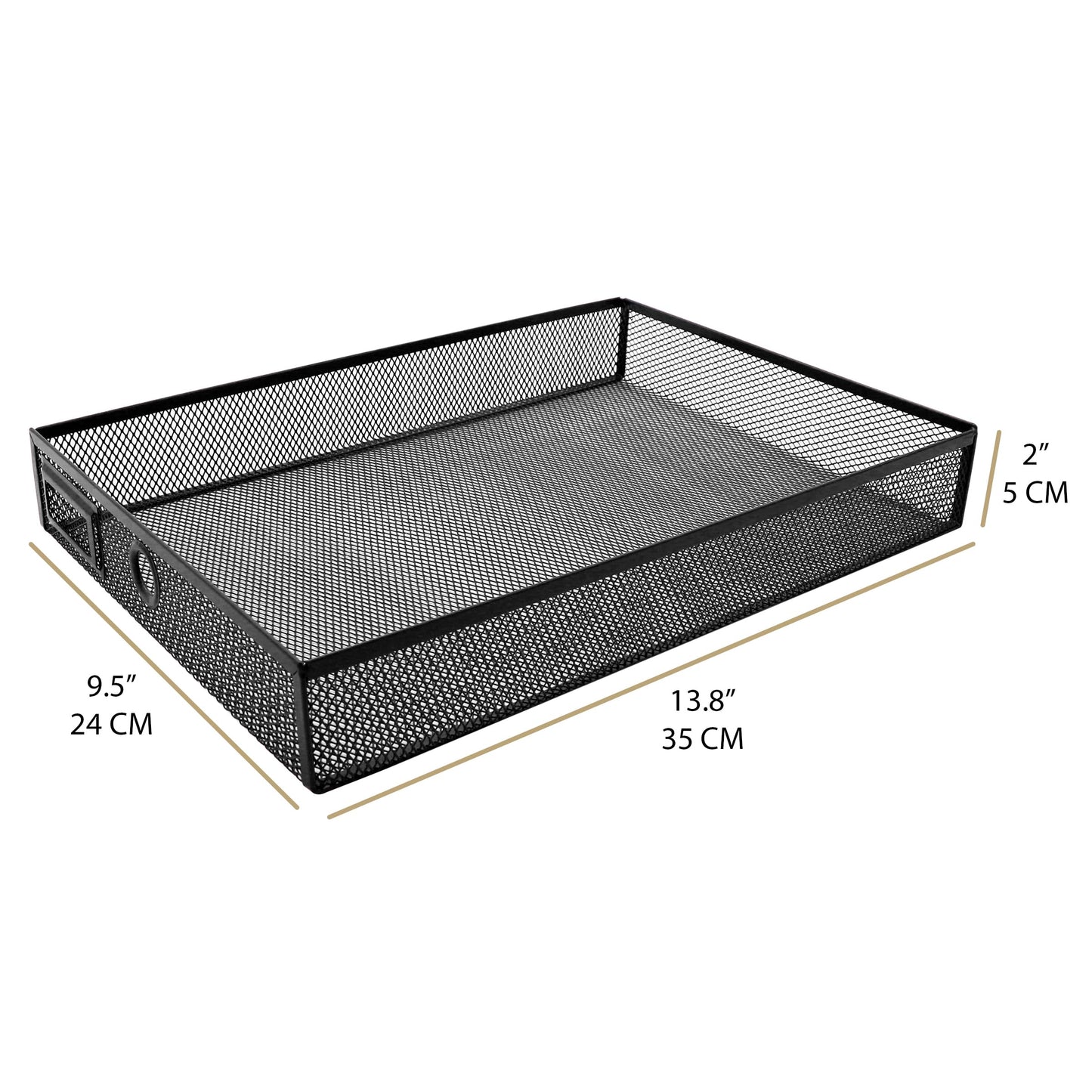 EXERZ Paper Sorter 3 Drawer Wire Mesh A4 / Desk Multifunctional Desk Organiser/Multi-Layer Letter Tray - for Documents, Magazines, Notebooks and Letter