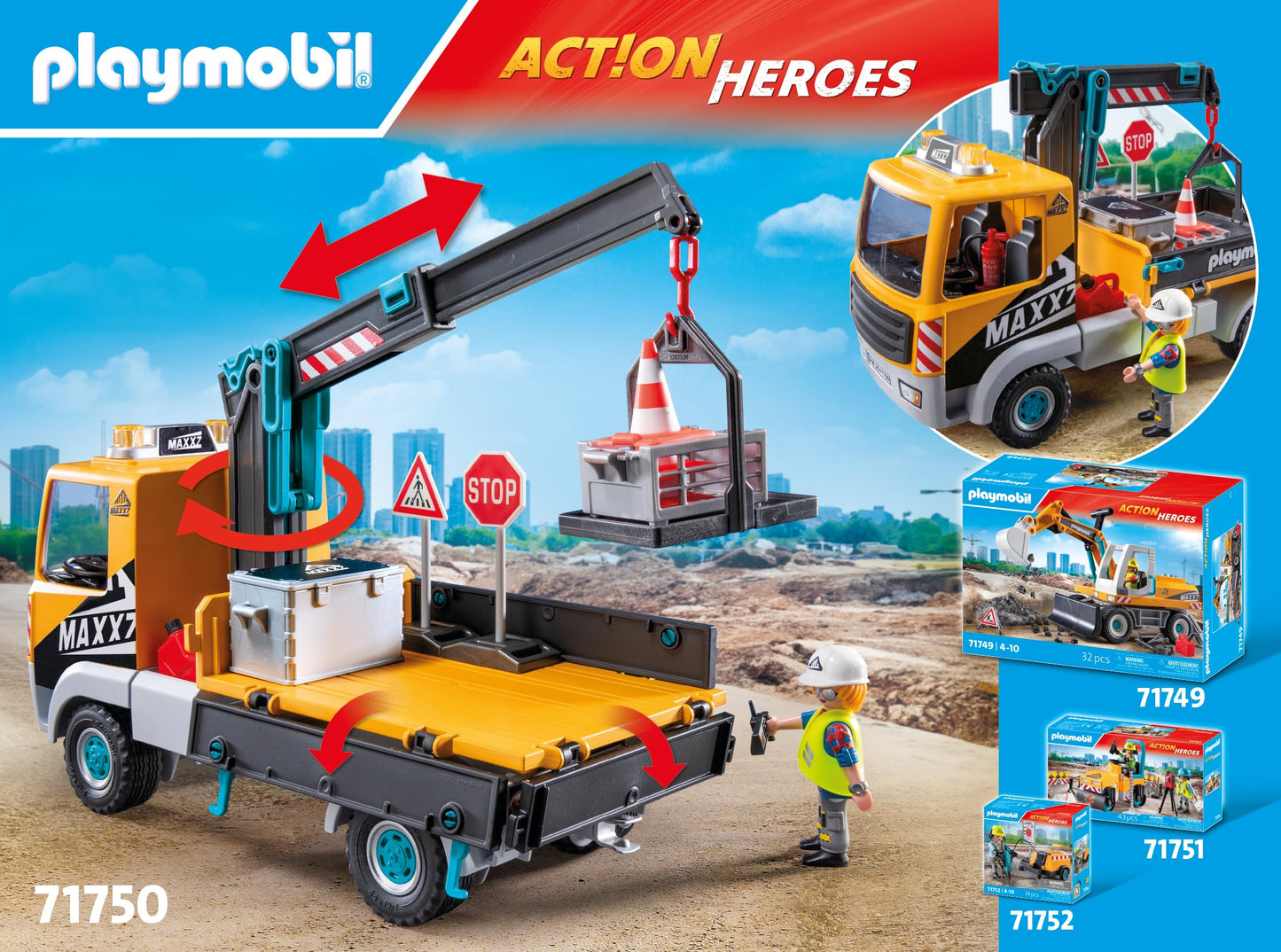 PLAYMOBIL Construction Truck with Crane