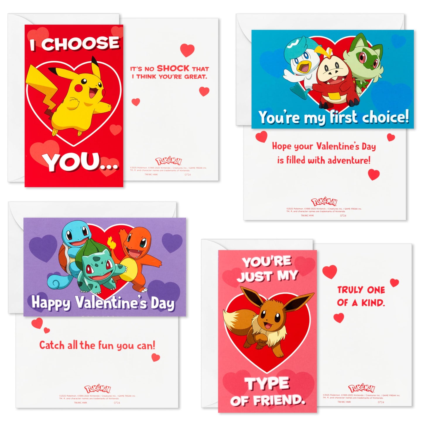 Hallmark Pokémon Valentine's Day Cards for Kids and Light Up Mailbox with Sound for Classroom Exchange