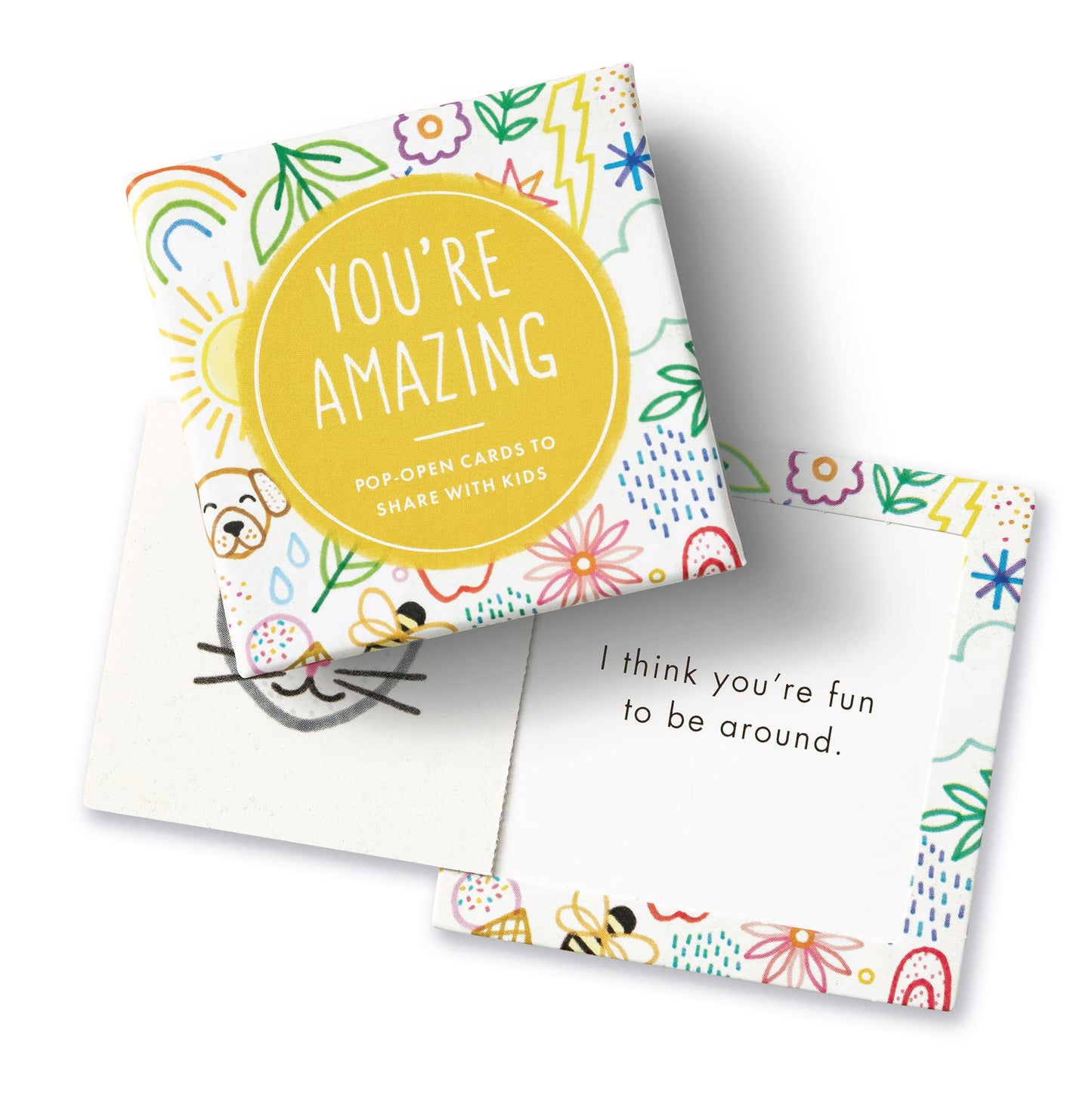 Compendium ThoughtFulls for Kids – 4-Pack of You Matter So Much, I Love You, You’re Incredible, You’re Amazing – 120 Pop-Open Cards to Share with Kids, Each with a Different Inspiring Message Inside