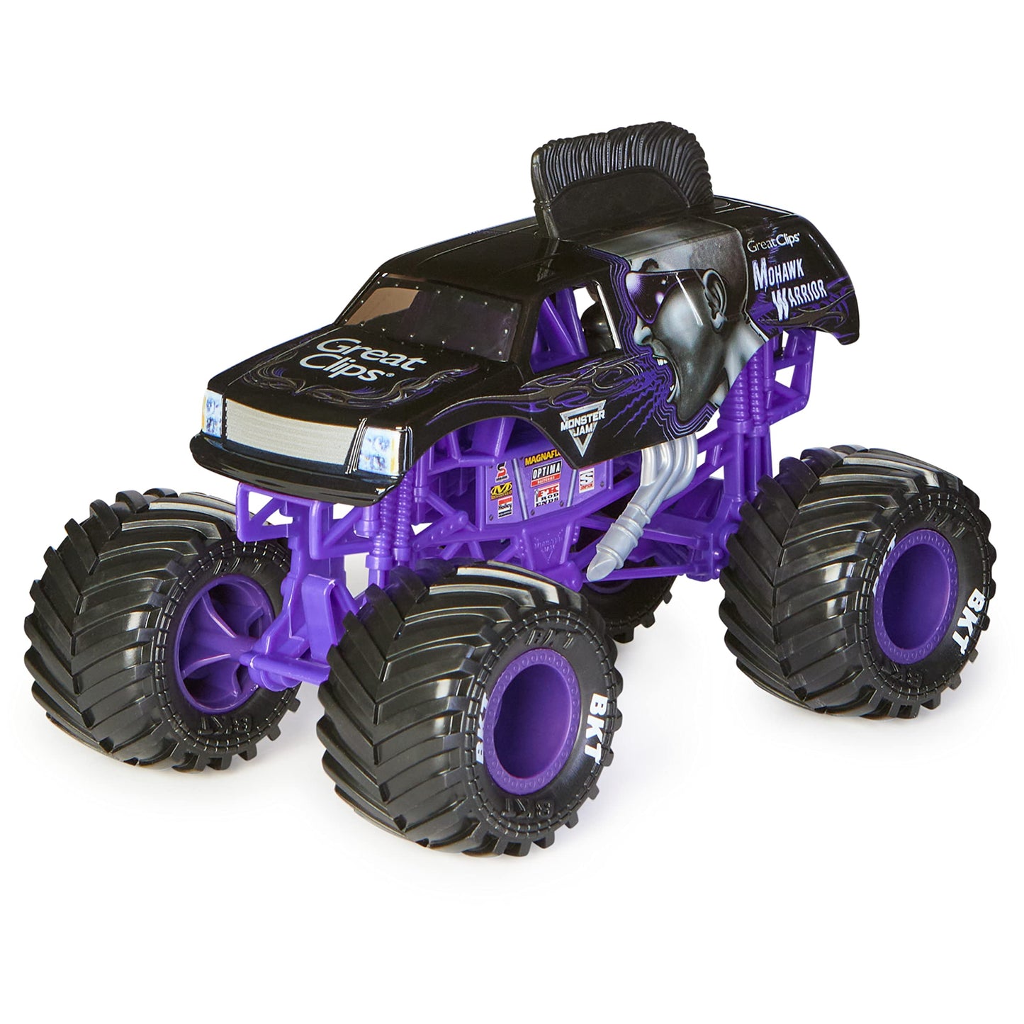 Monster Jam, Official Mohawk Warrior Monster Truck, Collector Die-Cast Vehicle, 1:24 Scale, Kids Toys for Boys Ages 3 and up