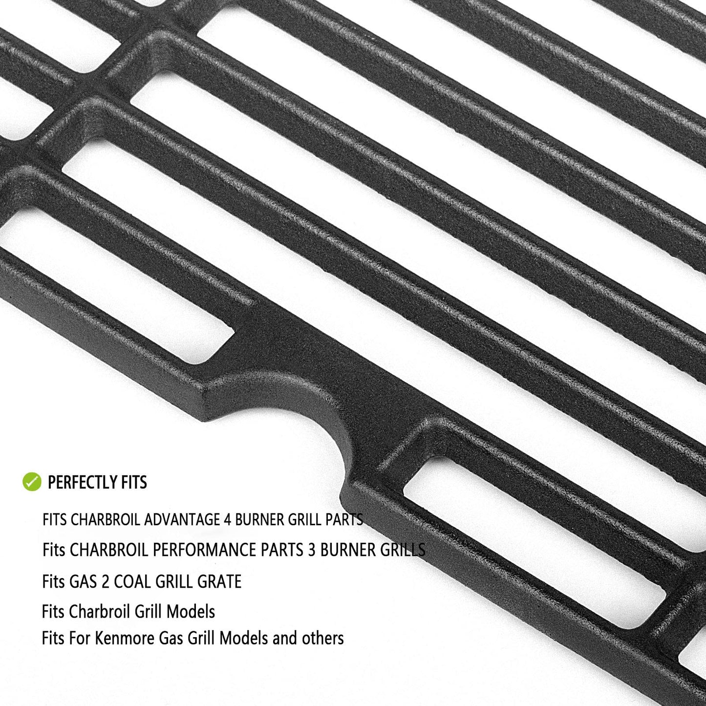 Gcostar Grill Grates Replacement for Charbroil Advantage 463344116 Gas2coal 463340516 Cooking Grids for G460-0500-w1 463343015 463340516 463370516 G530-b700-w1 463672416 463344116