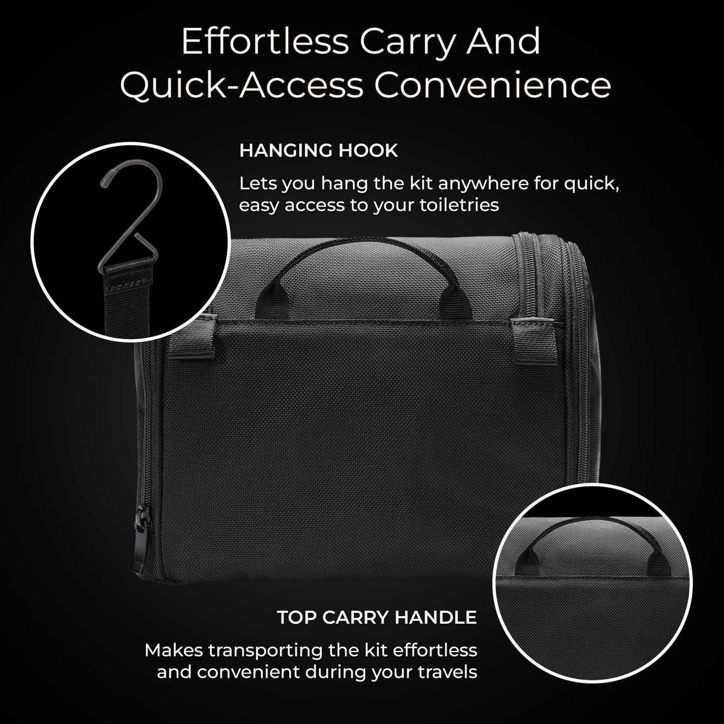 Briggs & Riley Baseline Deluxe Hangable Toiletry Kit, Black