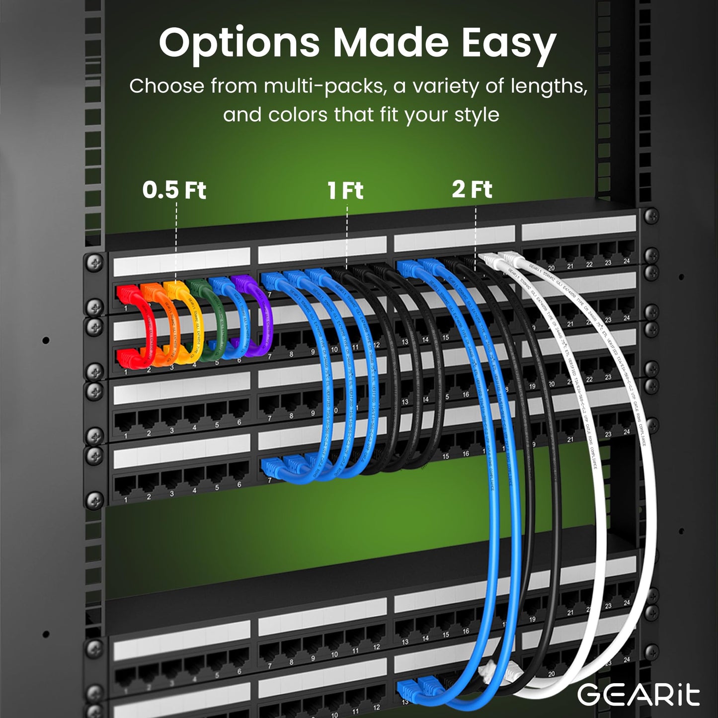 GearIT Cat 6 Ethernet Cable 20 ft (10-Pack) - Cat6 Patch Cable, Cat 6 Patch Cable, Cat6 Cable, Cat 6 Cable, Cat6 Ethernet Cable, Network Cable, Internet Cable - Blue 20 Feet
