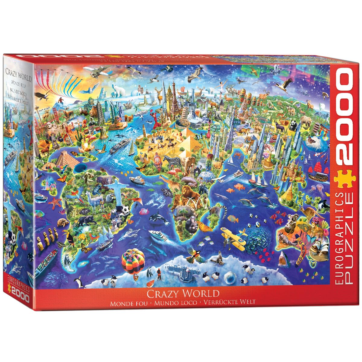 EuroGraphics Crazy World 2000-Piece Puzzle Jigsaw