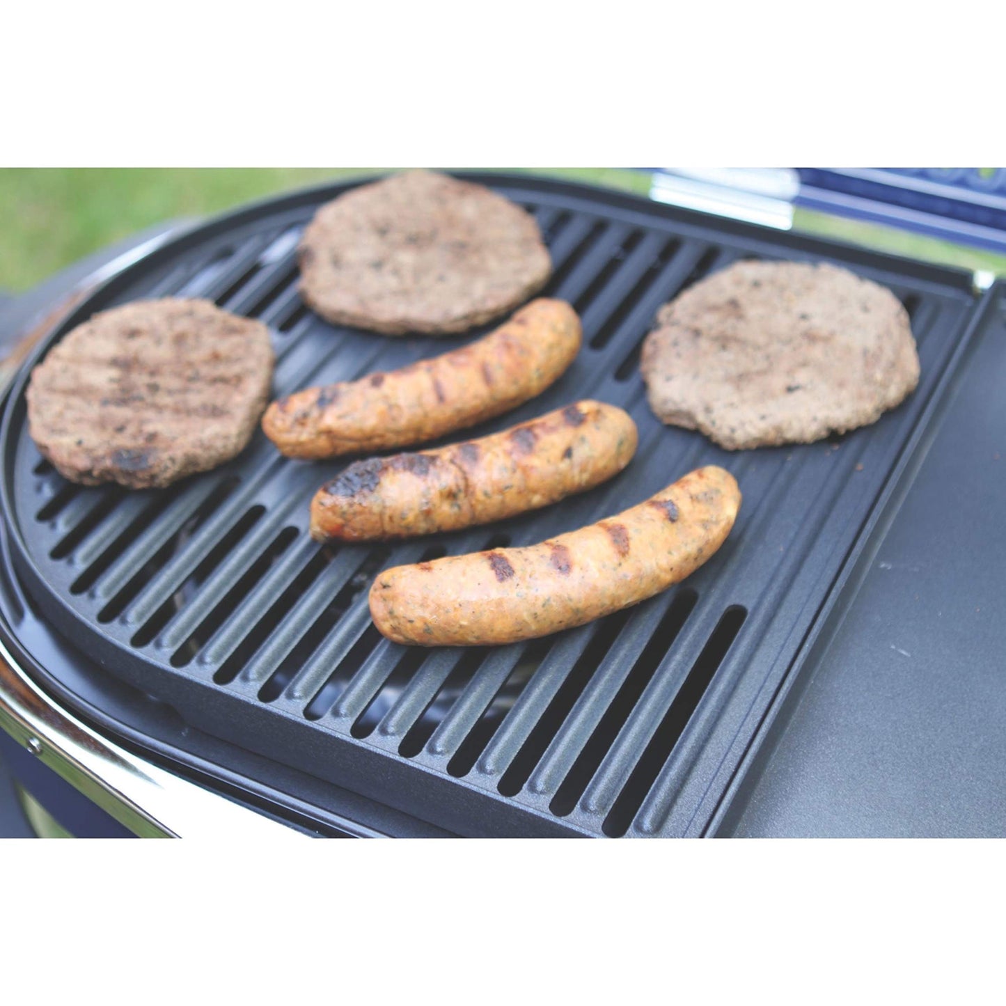 Uniflasy Cast Iron Grill Cooking Grates for Coleman Roadtrip Swaptop Grills LX LXE LXX, 2 Pack