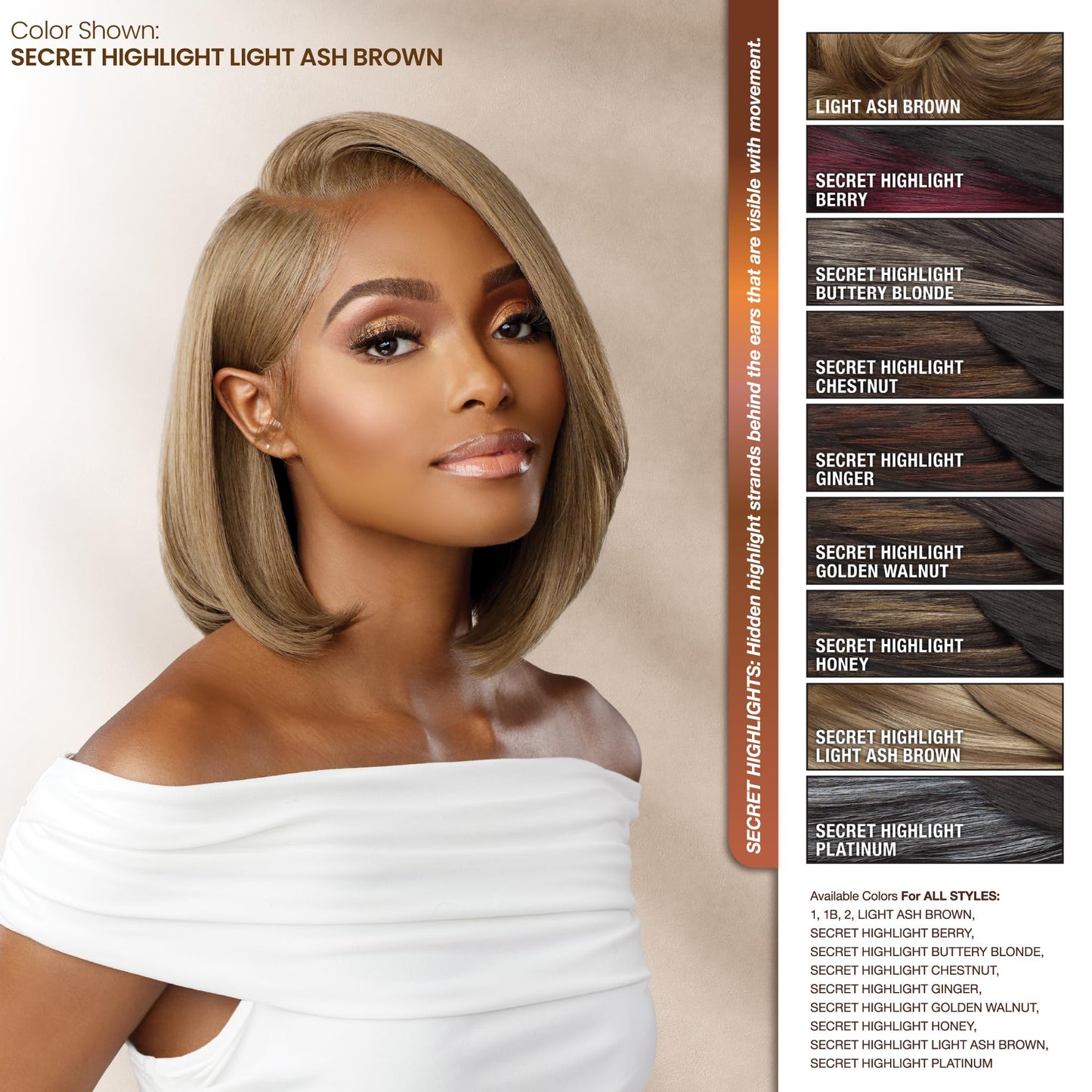 Sensationnel Bare Luxe Lace Glueless Lace Wig - 13X6 Unit 3 (Color:1 JET BLACK)