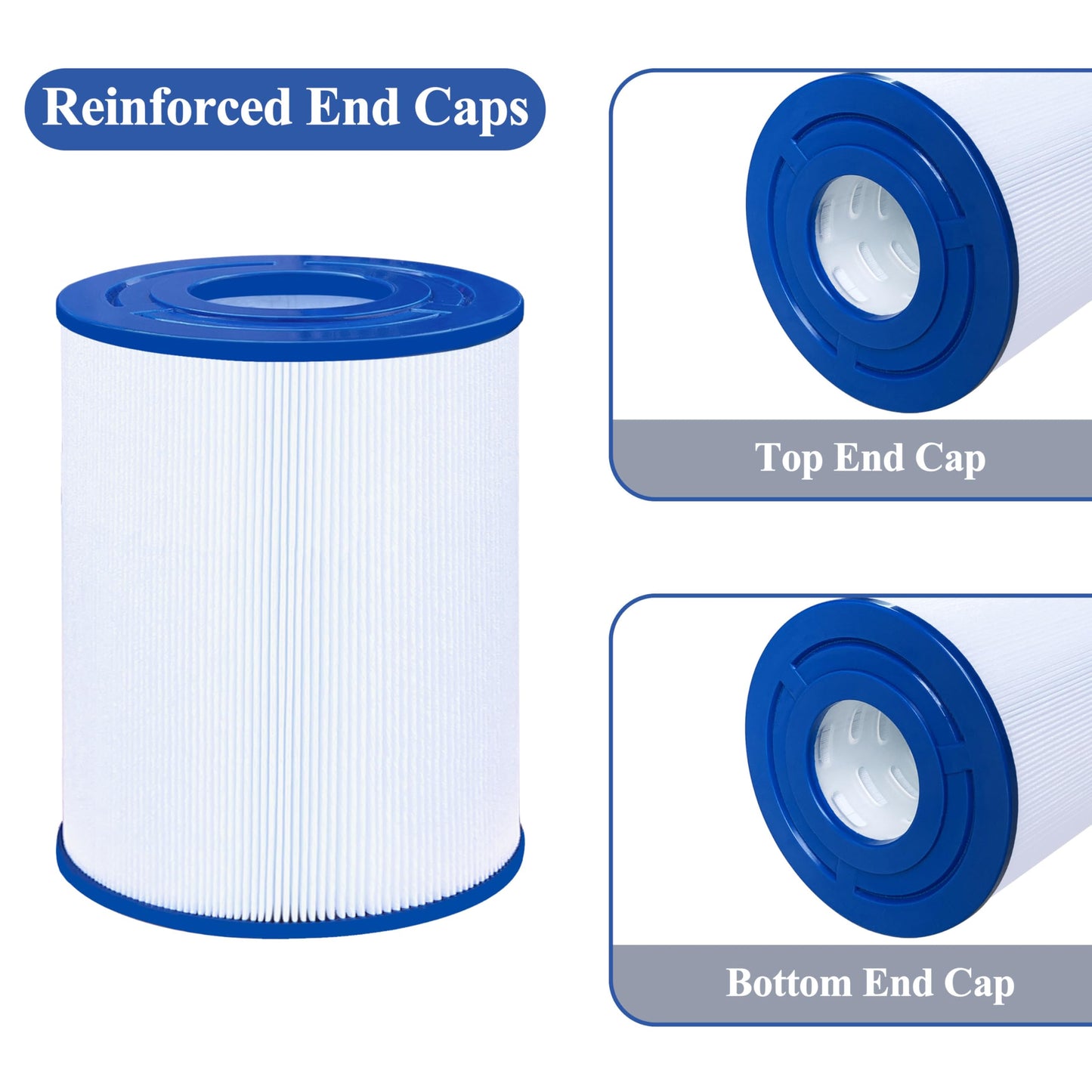 Cryspool® 04059 Filter Compatible with C-4405, FC-2387, PRB25SF, Marquis 20342, R172464, Rainbow DSF 50, APCC7062, 17-2464, 817-5010, 50 Sq. Ft Spa Filter Cartridge, 2 Pack