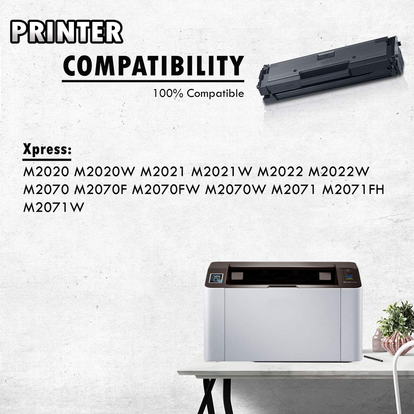 2 Inkfirst Compatible Toner Cartridges Compatible with Samsung D111S (MLT-D111S) D111S Black Xpress M2020 M2020W M2021 M2021W M2022 M2022W M2070 M2070F M2070FW M2070W M2071 M2071FH M2071W