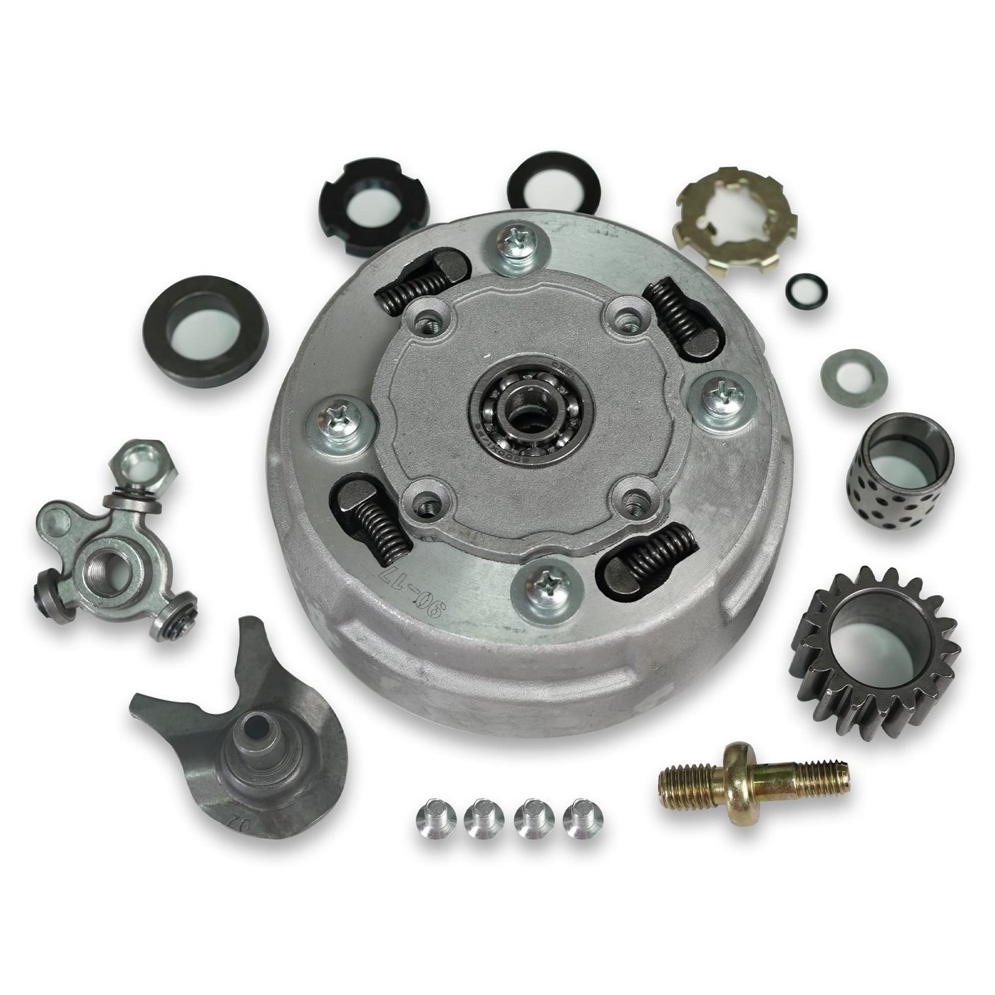 CLEO Clutch Assembly 17 Teeth For Semi Auto 50cc-125cc Engine Dirt Bikes ATV Go-Kart Taotao Kazuma
