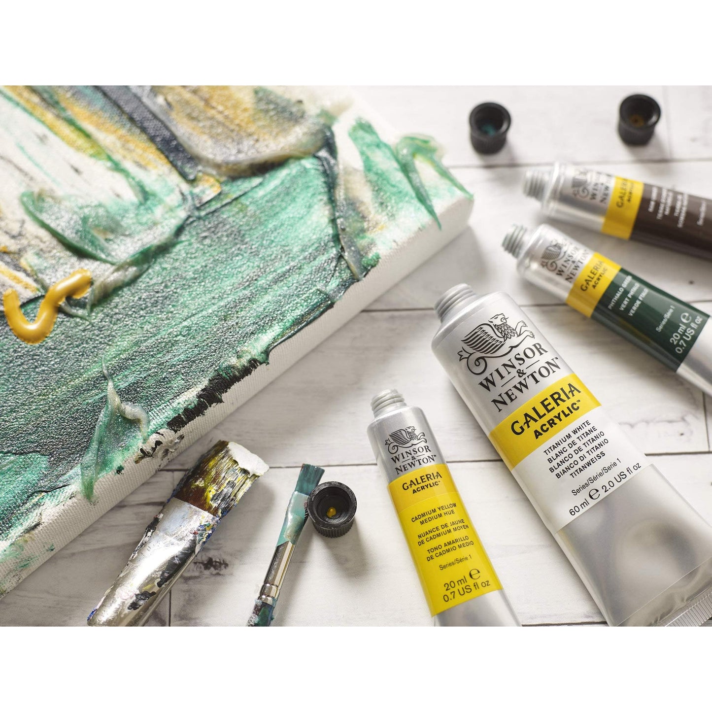 Winsor & Newton Galeria Acrylic Color Tube, 500ml, Titanium White