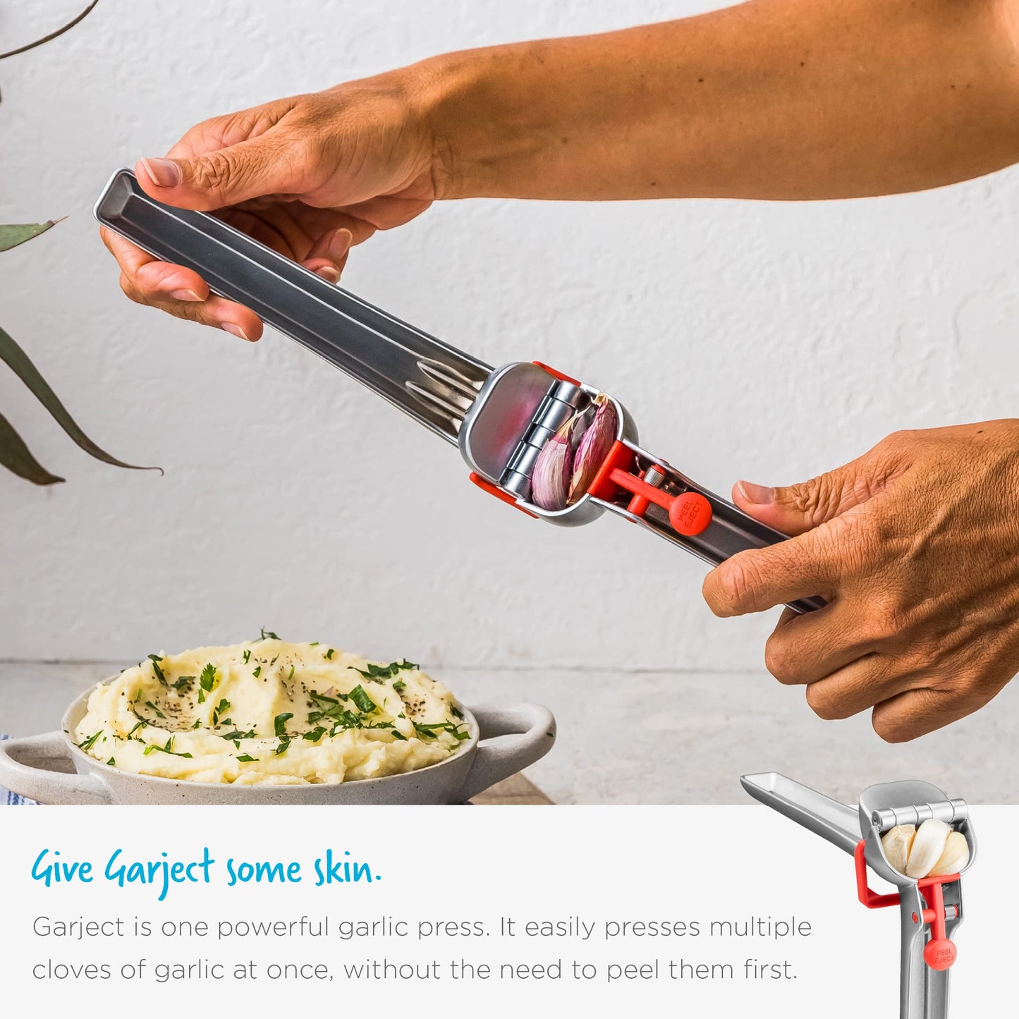 Dreamfarm Garject Garlic Presses, Charcoal
