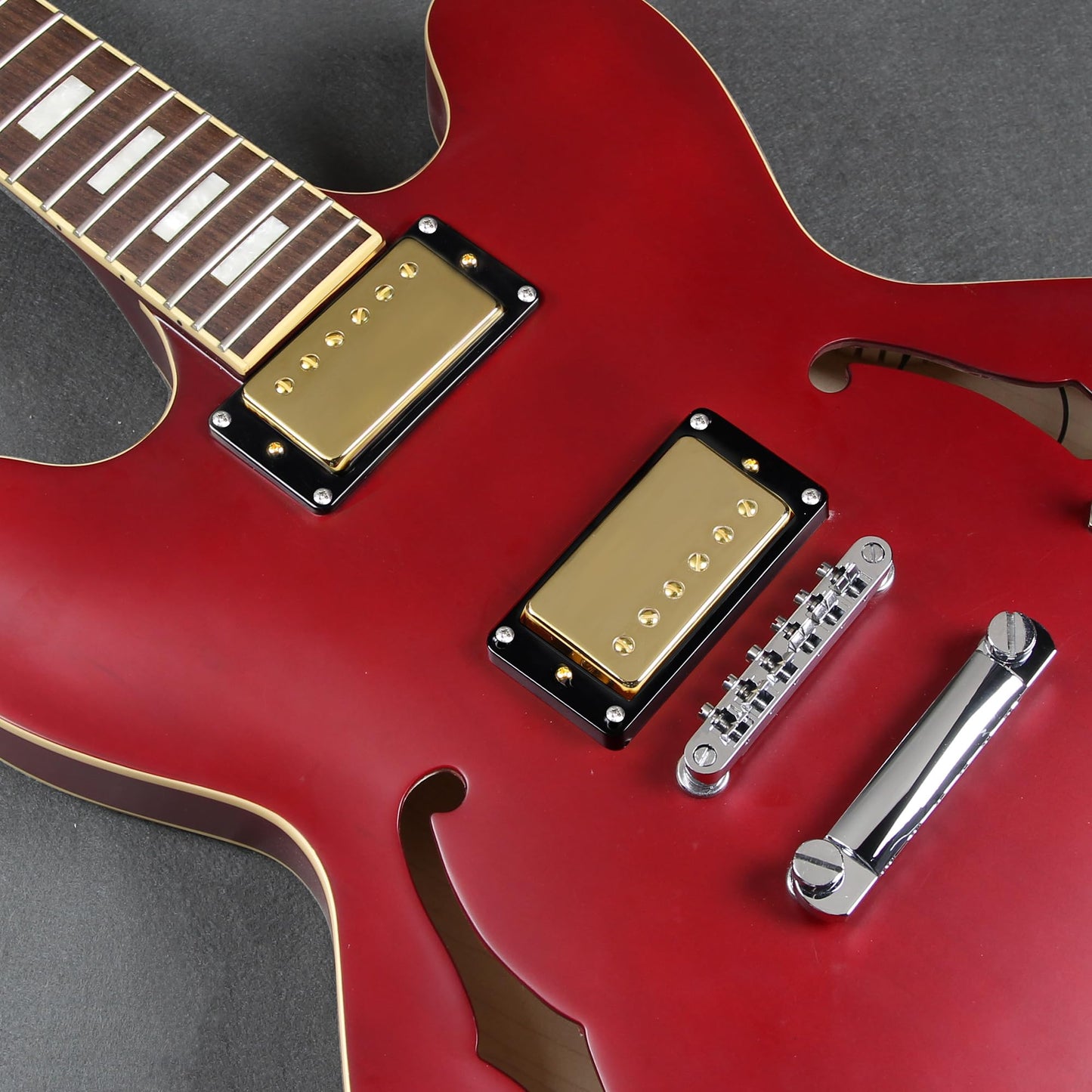 FLEOR Alnico5 Guitar Humbucker Pickup Set Golden Bridge & Neck Pickups Compatible with LP style Guitar Part