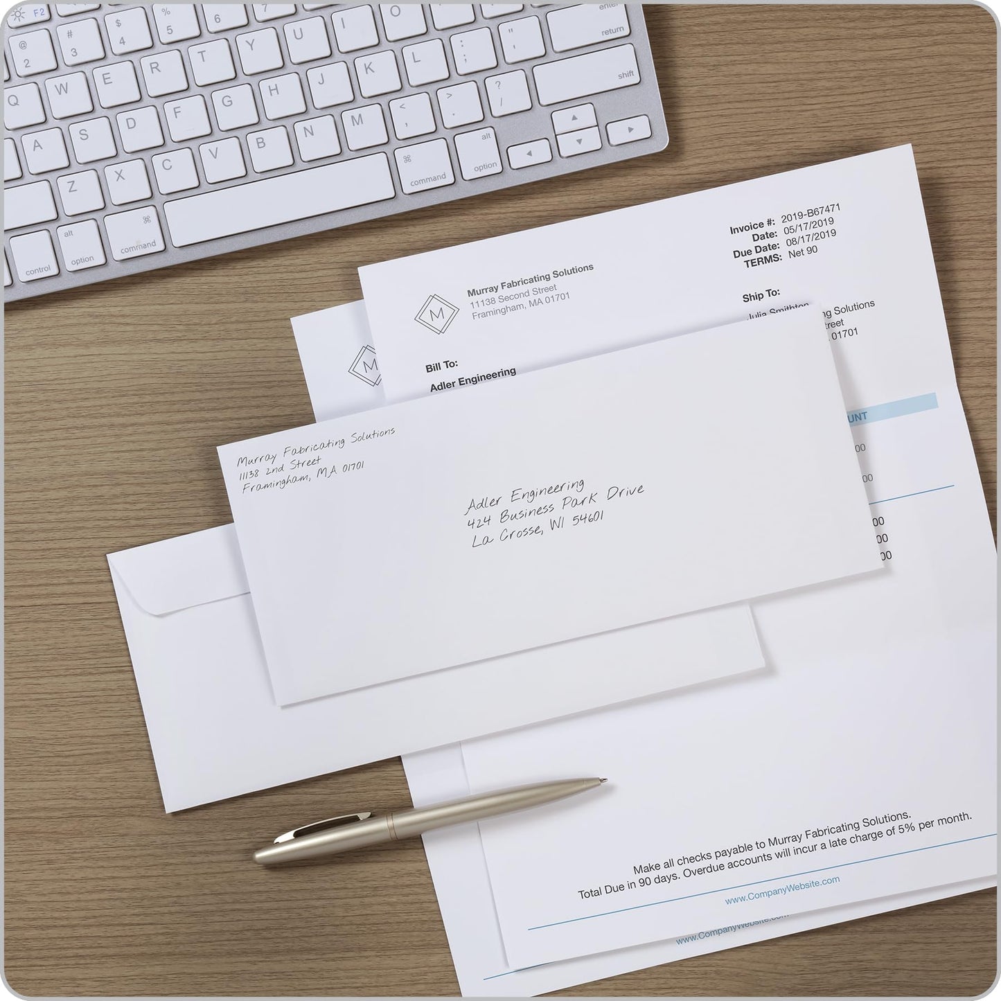 Columbian CO147 (#10) 4-1/8x9-1/2-Inch Grip-Seal White Envelopes, 500 Count